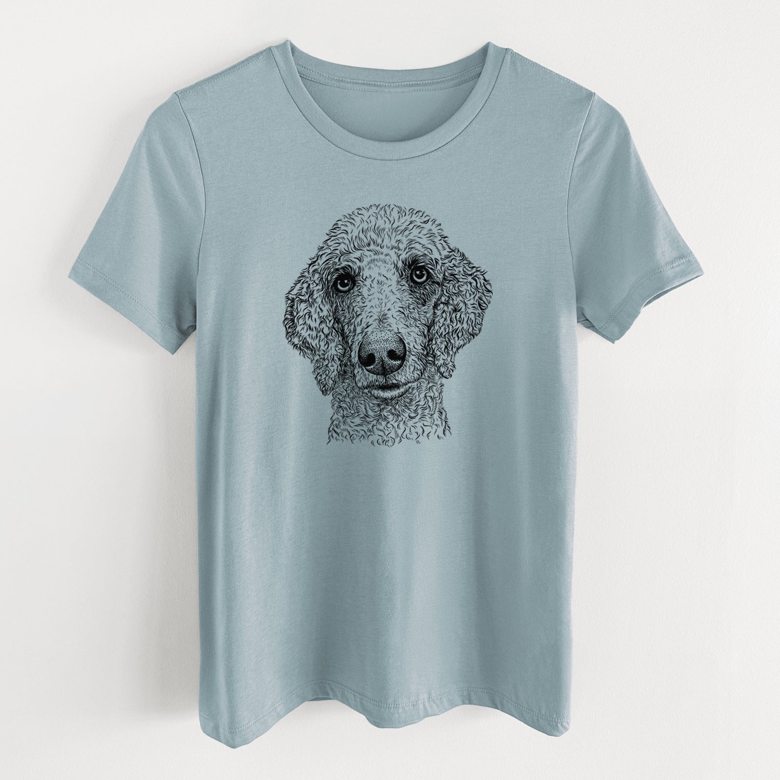 Bare Blossom the Poodle - Women's Lightweight Relaxed Fit 100% Cotton Crewneck