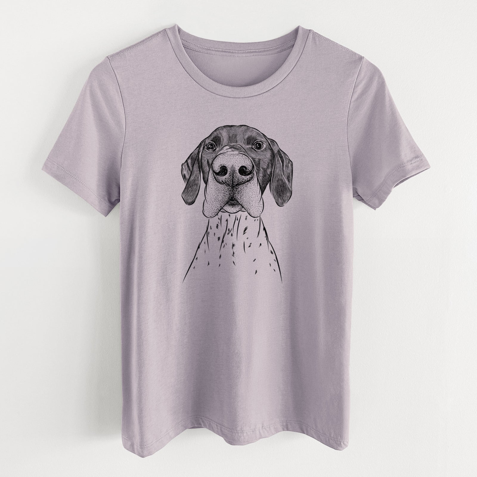 Bare Booze the German Shorthaired Pointer - Women's Lightweight Relaxed Fit 100% Cotton Crewneck