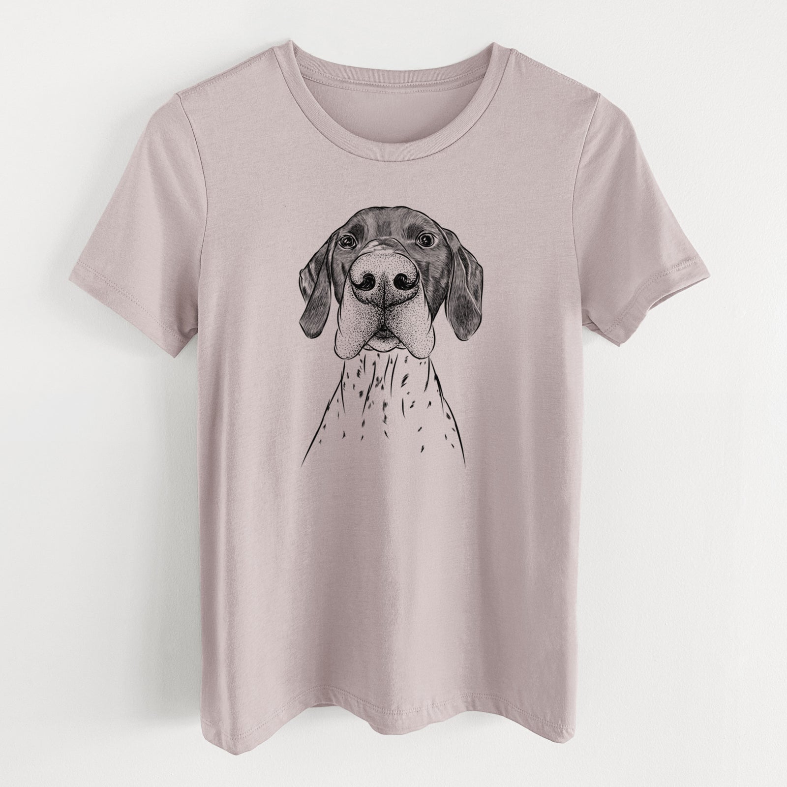 Bare Booze the German Shorthaired Pointer - Women's Lightweight Relaxed Fit 100% Cotton Crewneck