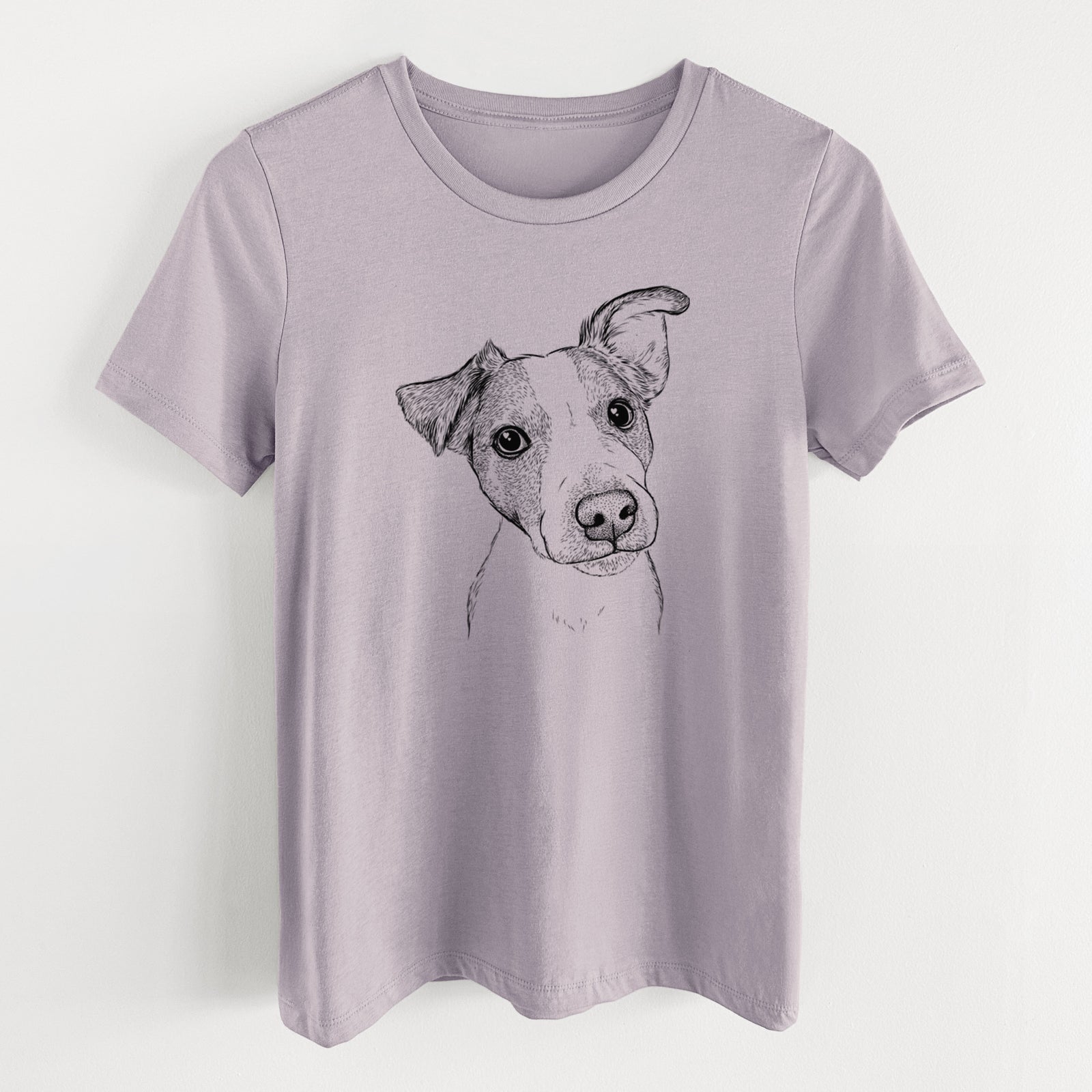 Bare Bosse the Jack Russell Terrier - Women's Lightweight Relaxed Fit 100% Cotton Crewneck