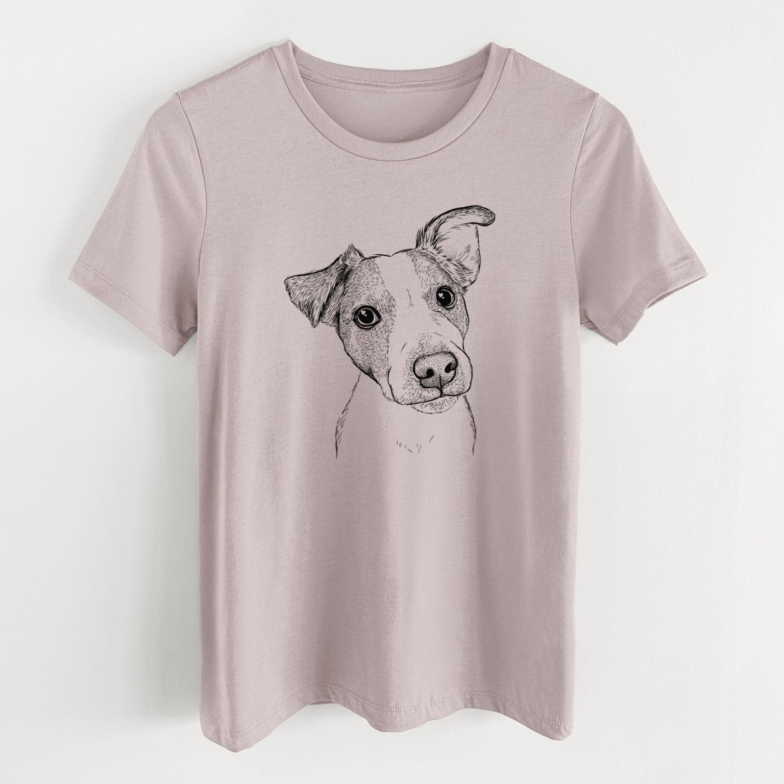 Bare Bosse the Jack Russell Terrier - Women's Lightweight Relaxed Fit 100% Cotton Crewneck