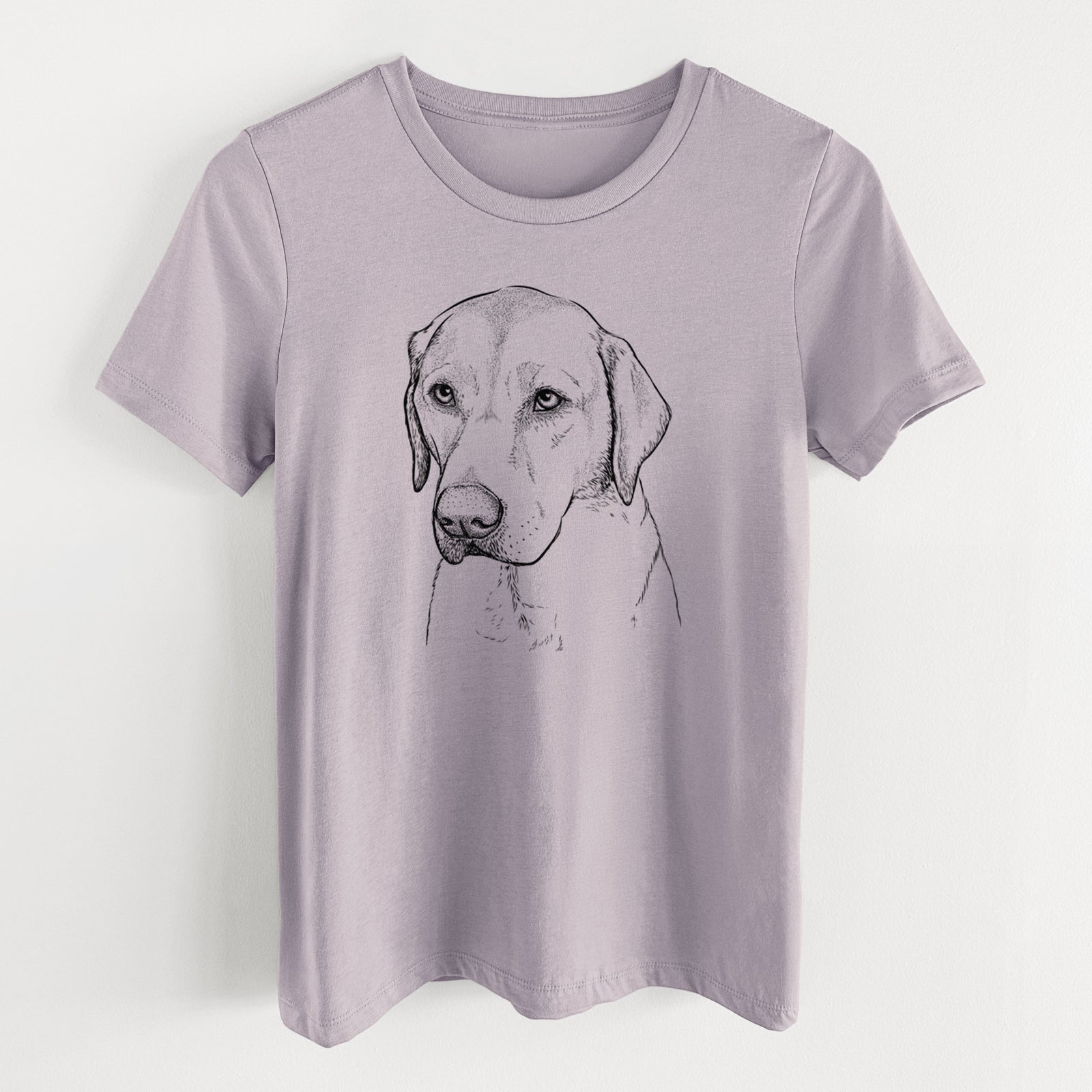 Bare Braxton the Yellow Lab - Women's Lightweight Relaxed Fit 100% Cotton Crewneck