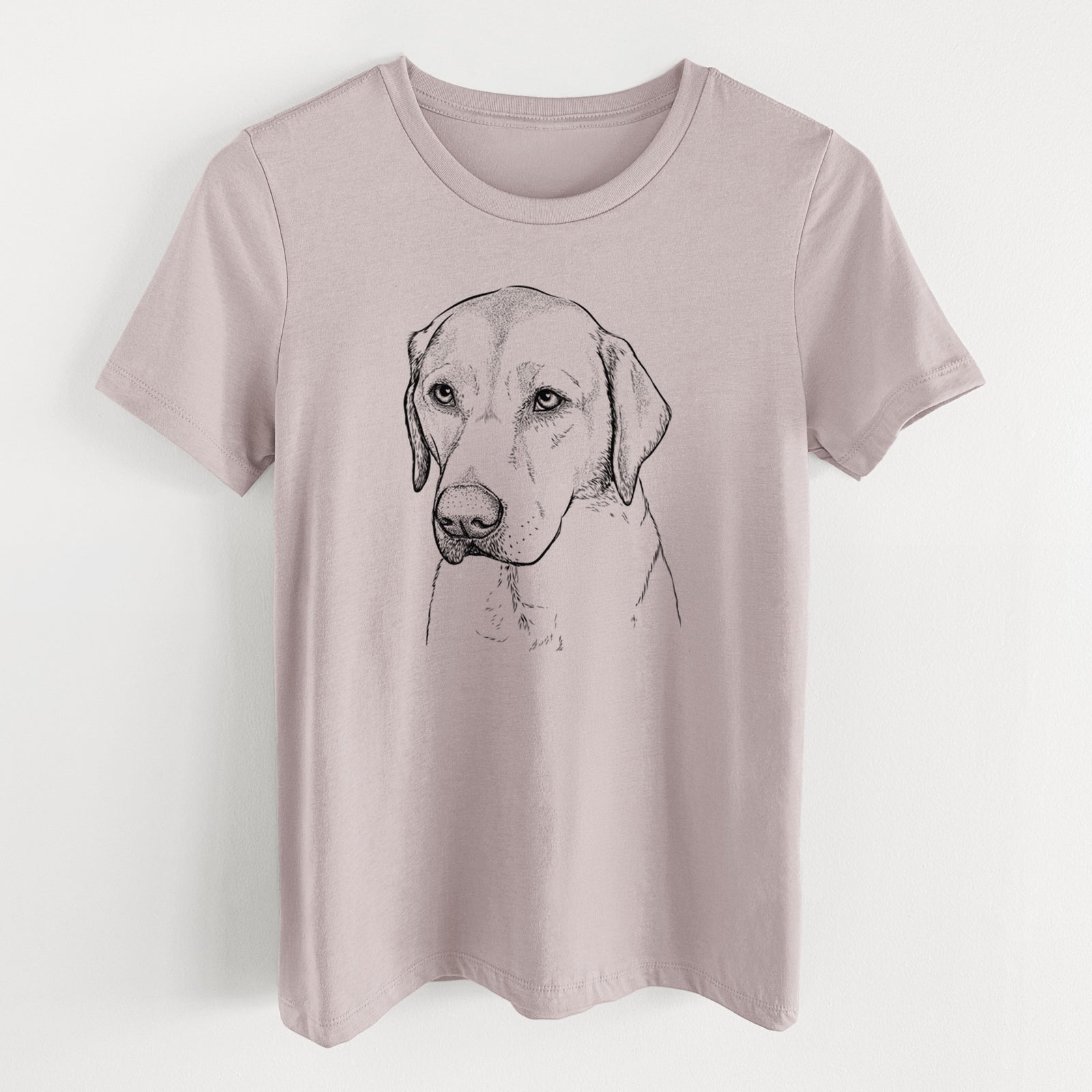 Bare Braxton the Yellow Lab - Women's Lightweight Relaxed Fit 100% Cotton Crewneck