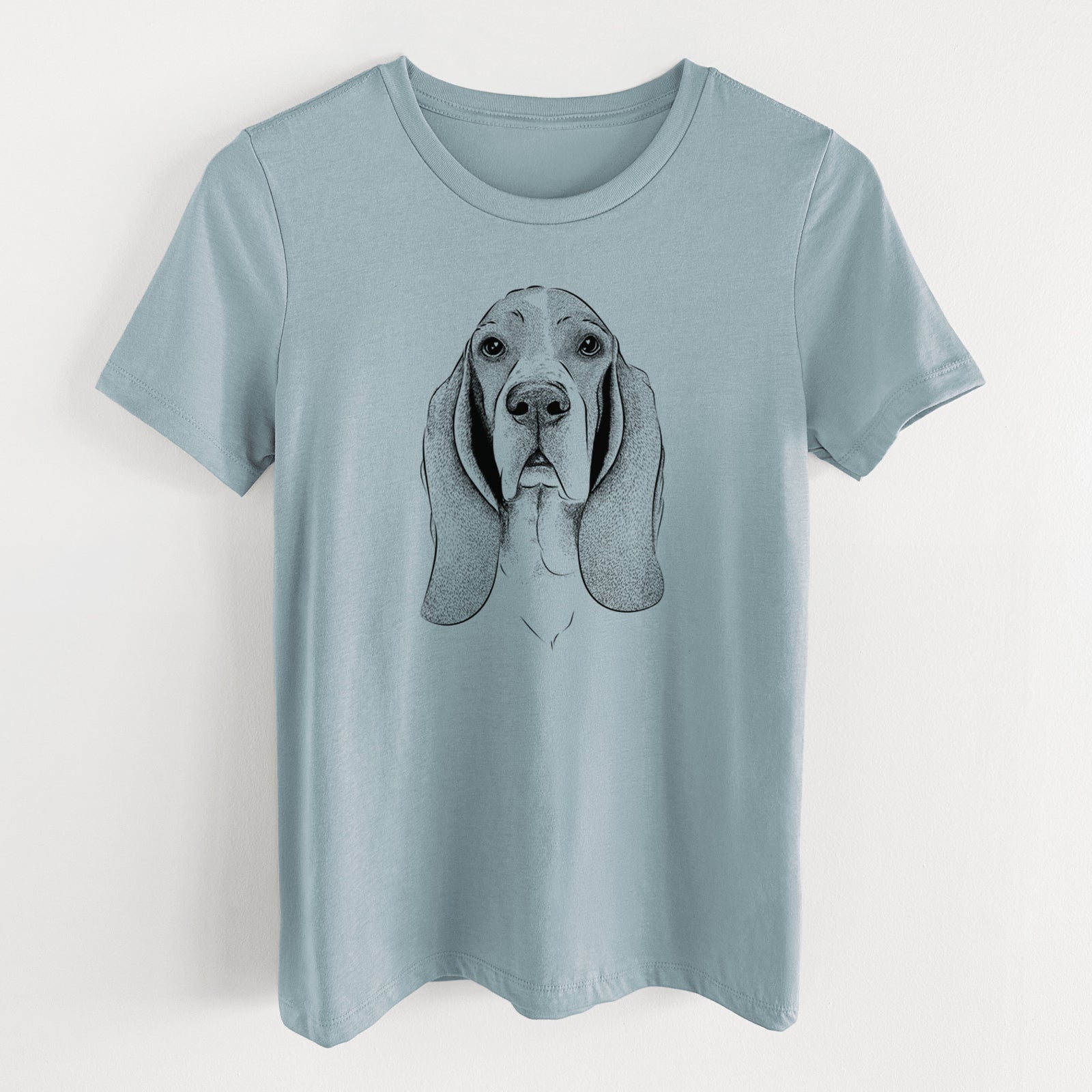Bare Buckley the Basset Hound - Women's Lightweight Relaxed Fit 100% Cotton Crewneck