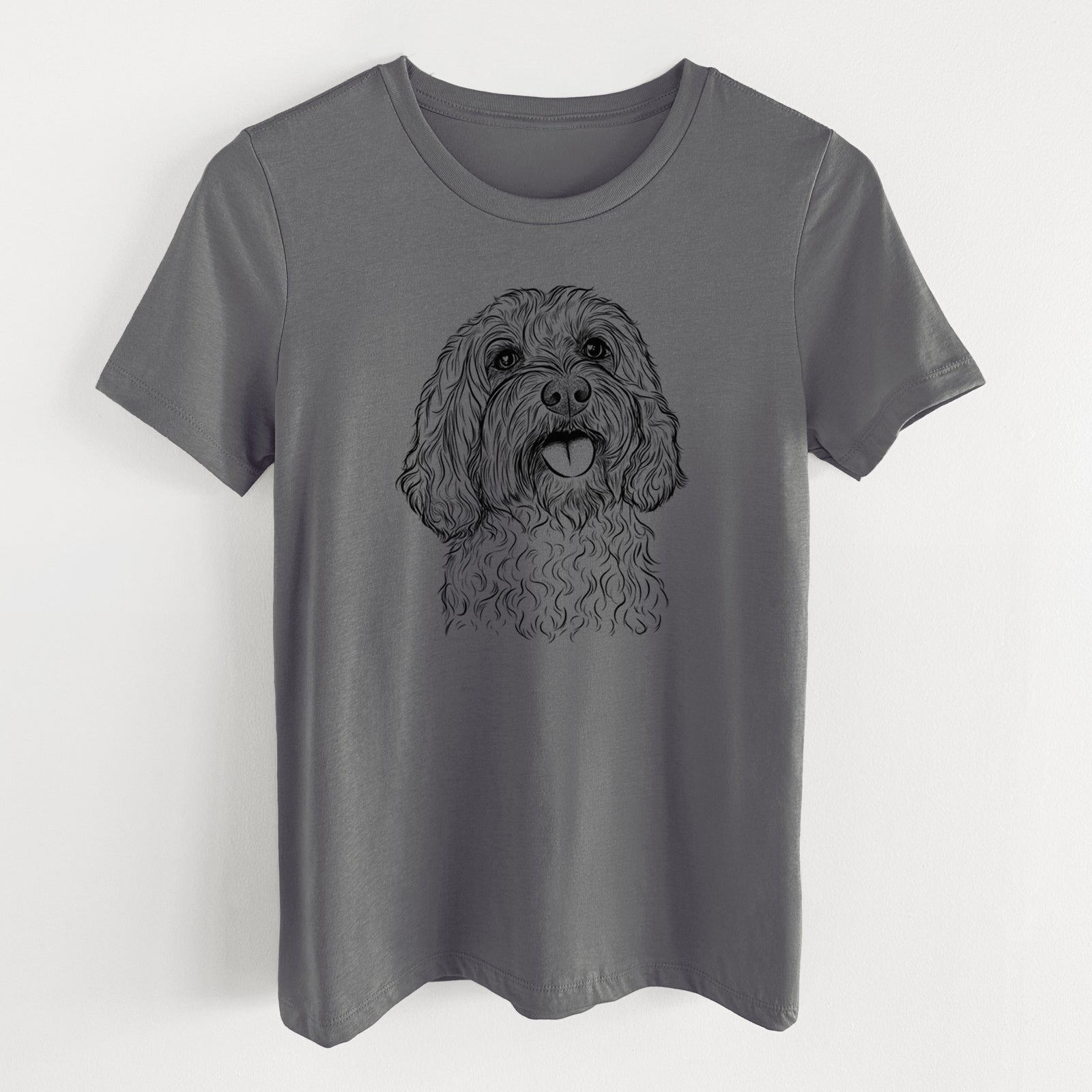 Bare Cali the Cavapoo - Women's Lightweight Relaxed Fit 100% Cotton Crewneck