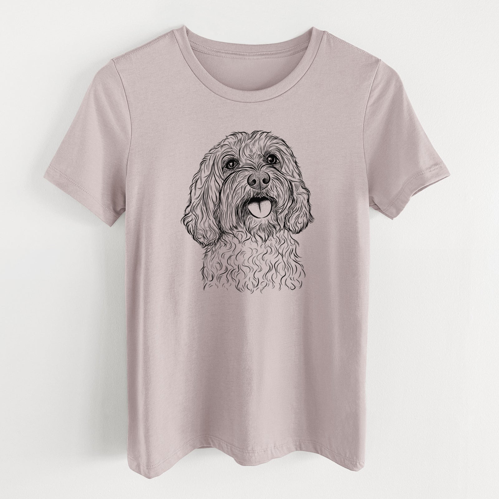Bare Cali the Cavapoo - Women's Lightweight Relaxed Fit 100% Cotton Crewneck
