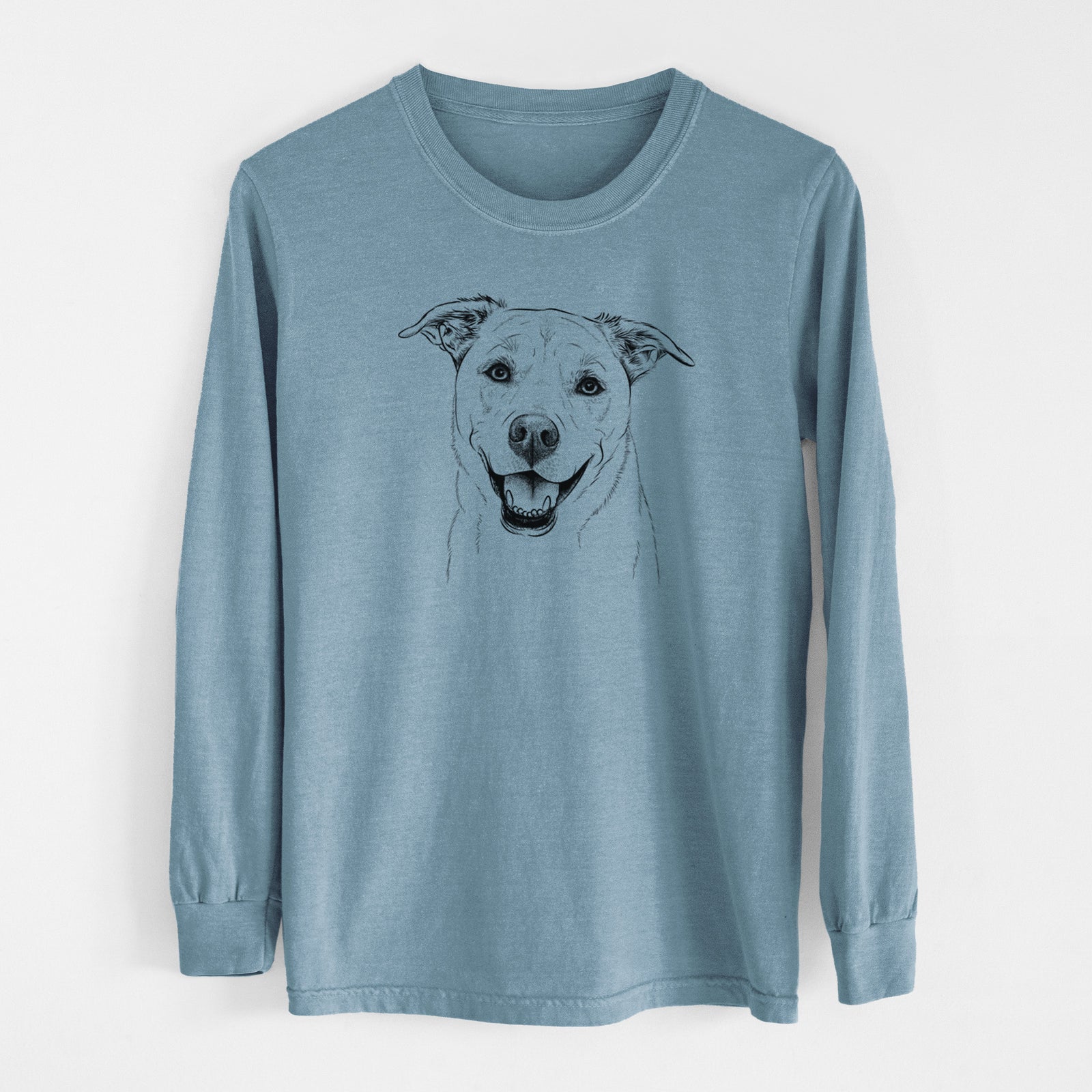 Bare Carl the Mixed Breed - Men's Heavyweight 100% Cotton Long Sleeve