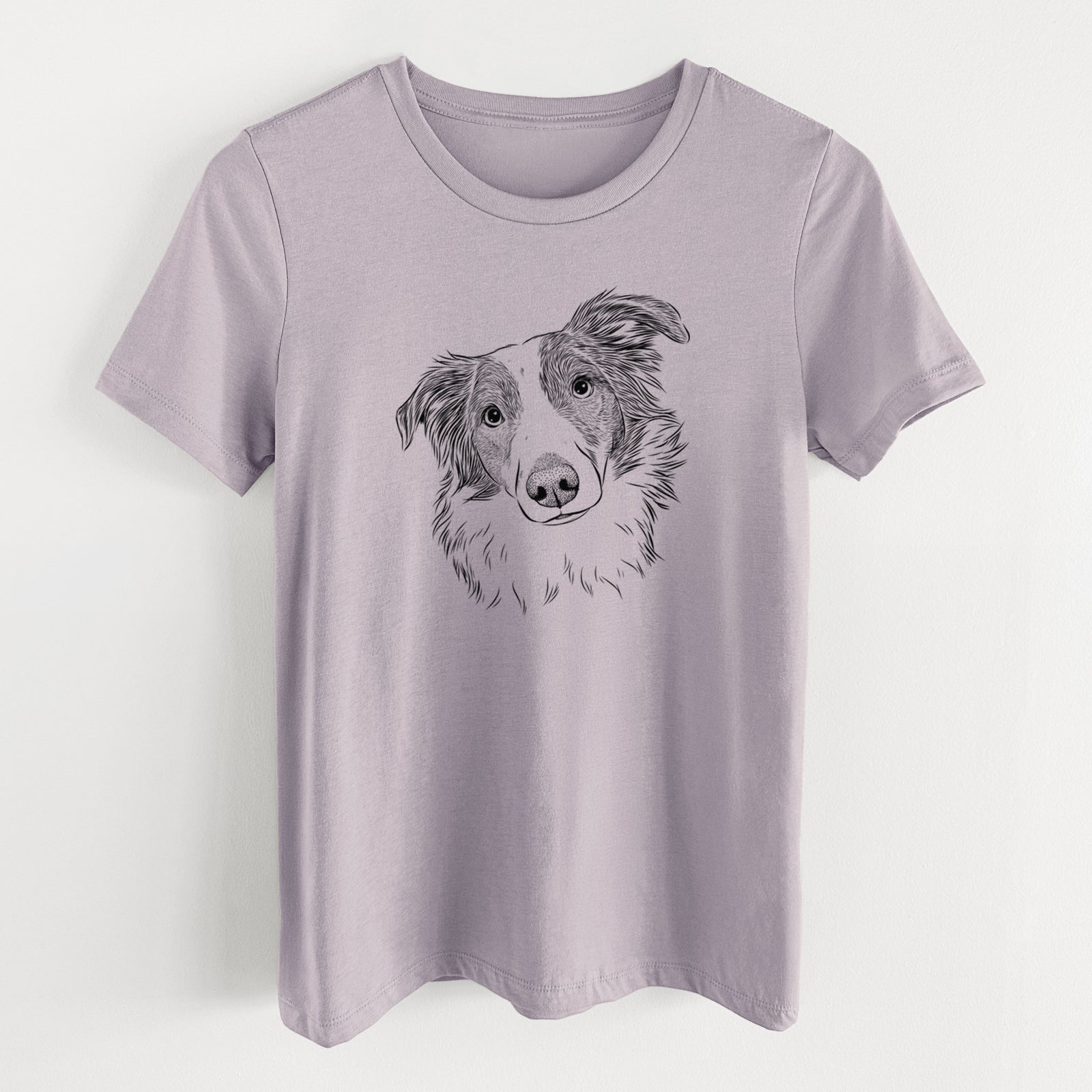 Bare Cyclone the Australian Shepherd - Women's Lightweight Relaxed Fit 100% Cotton Crewneck