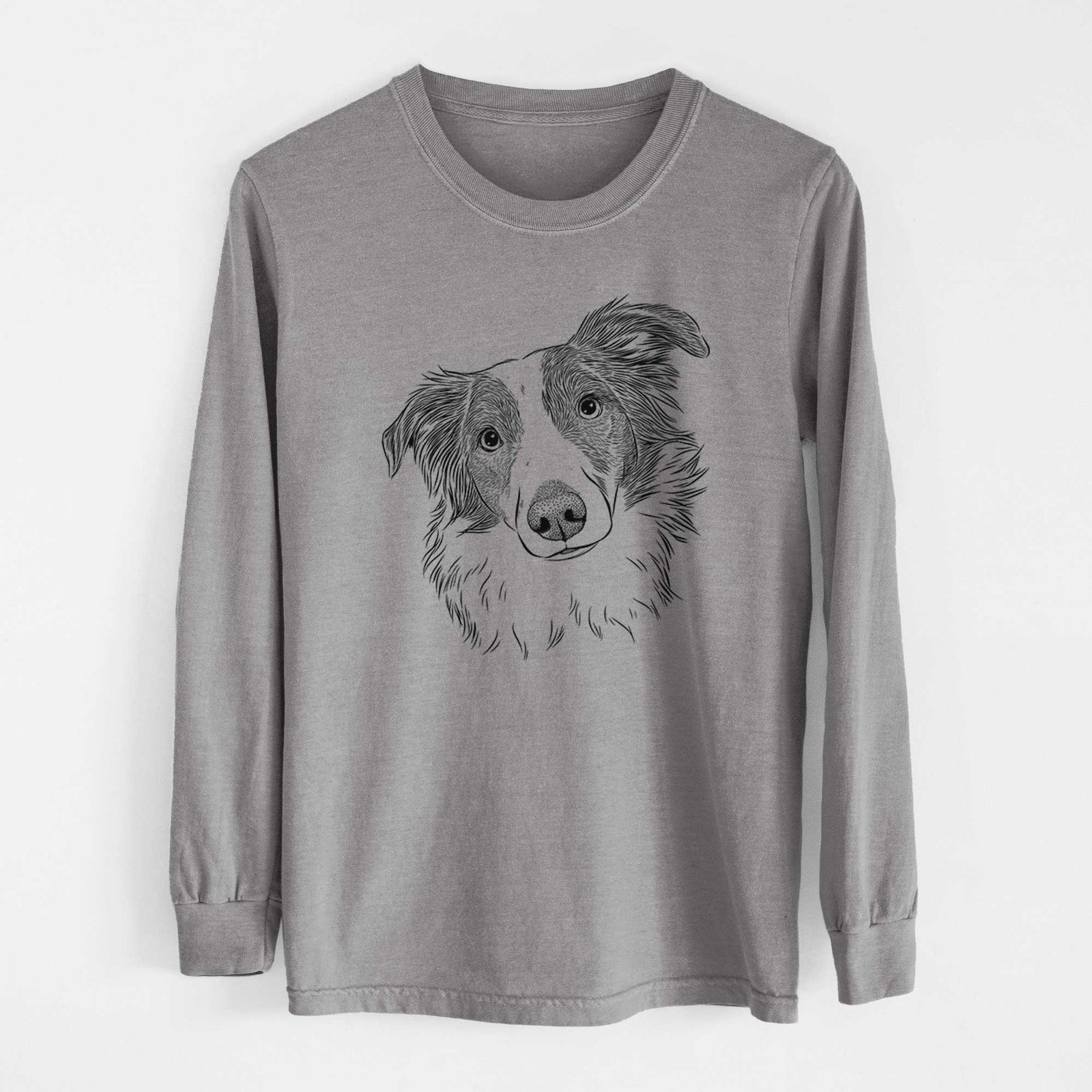 Bare Cyclone the Australian Shepherd - Men's Heavyweight 100% Cotton Long Sleeve