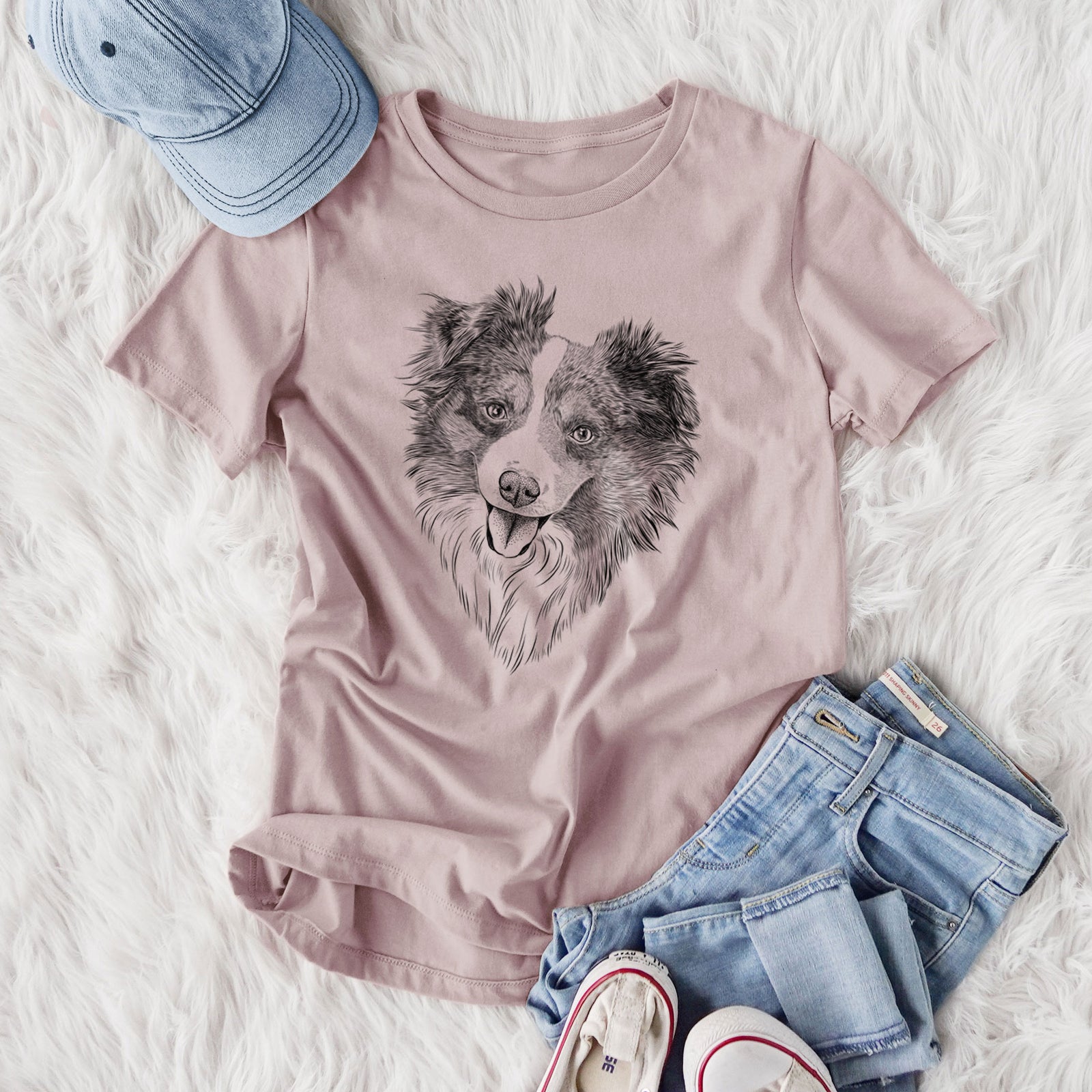 Bare Doc the Mini Aussie - Women's Lightweight Relaxed Fit 100% Cotton Crewneck