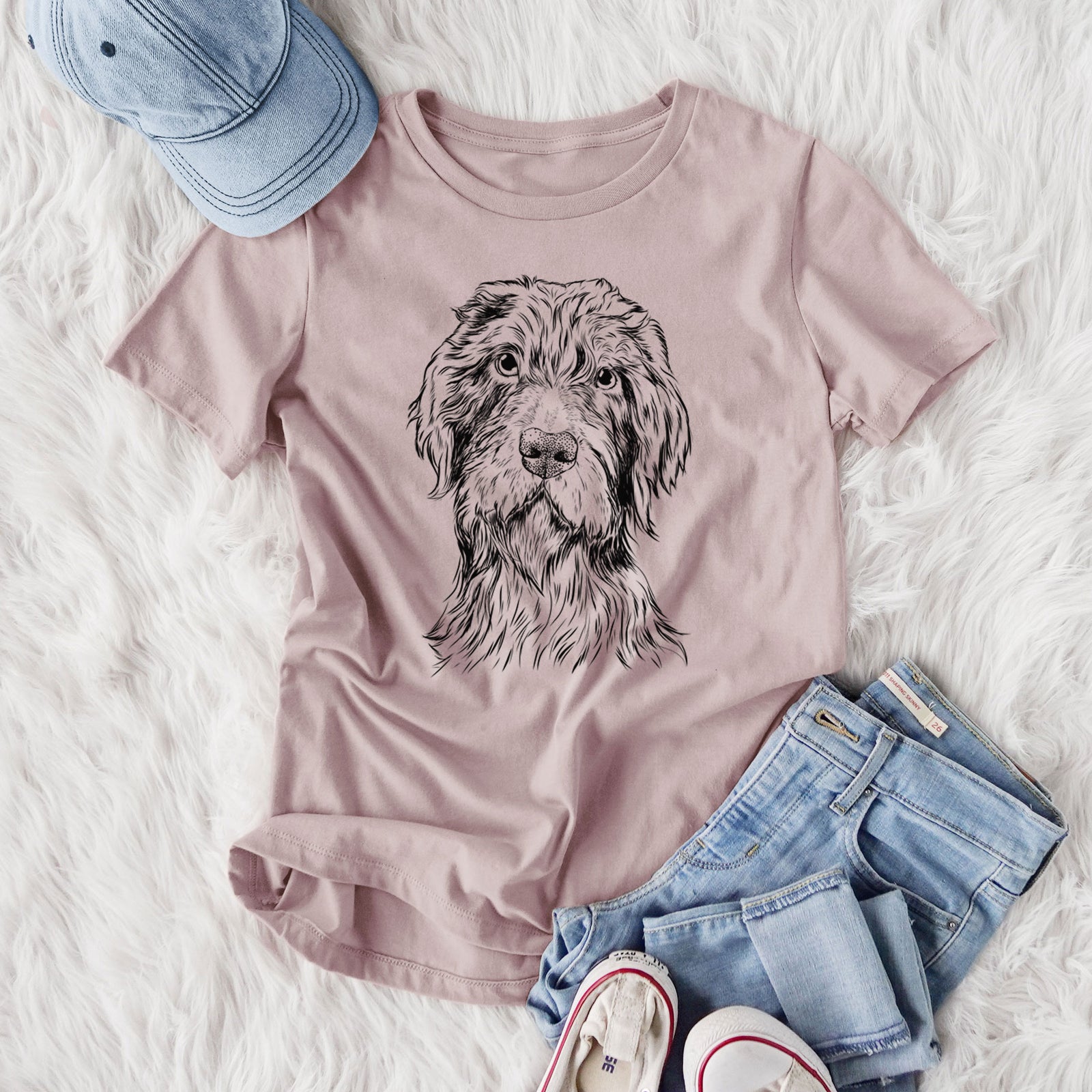 Bare Doc Holliday the Pudelpointer - Women's Lightweight Relaxed Fit 100% Cotton Crewneck