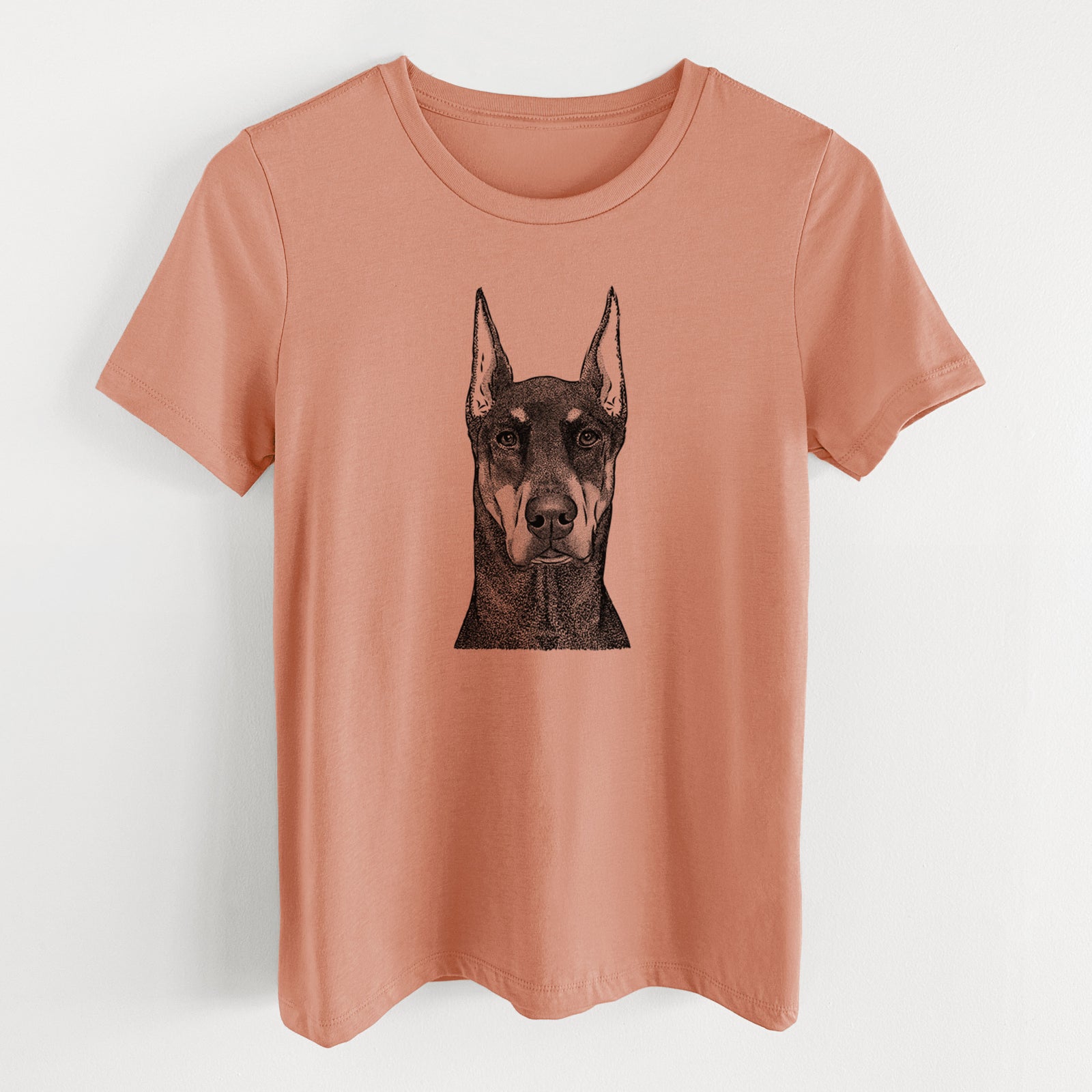 Bare Drake the Doberman Pinscher - Women's Lightweight Relaxed Fit 100% Cotton Crewneck