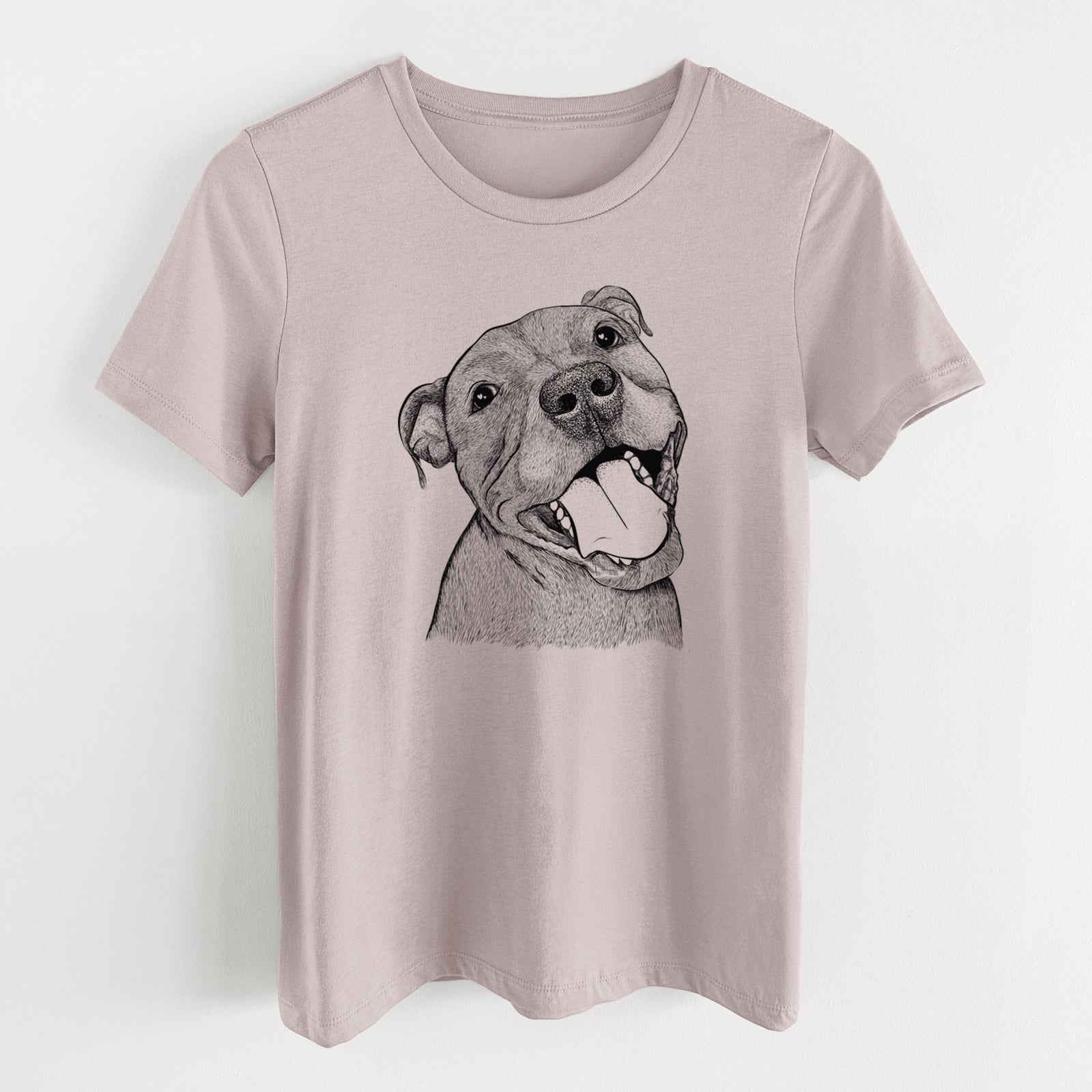 Bare Eloise the Pitbull Mix - Women's Lightweight Relaxed Fit 100% Cotton Crewneck