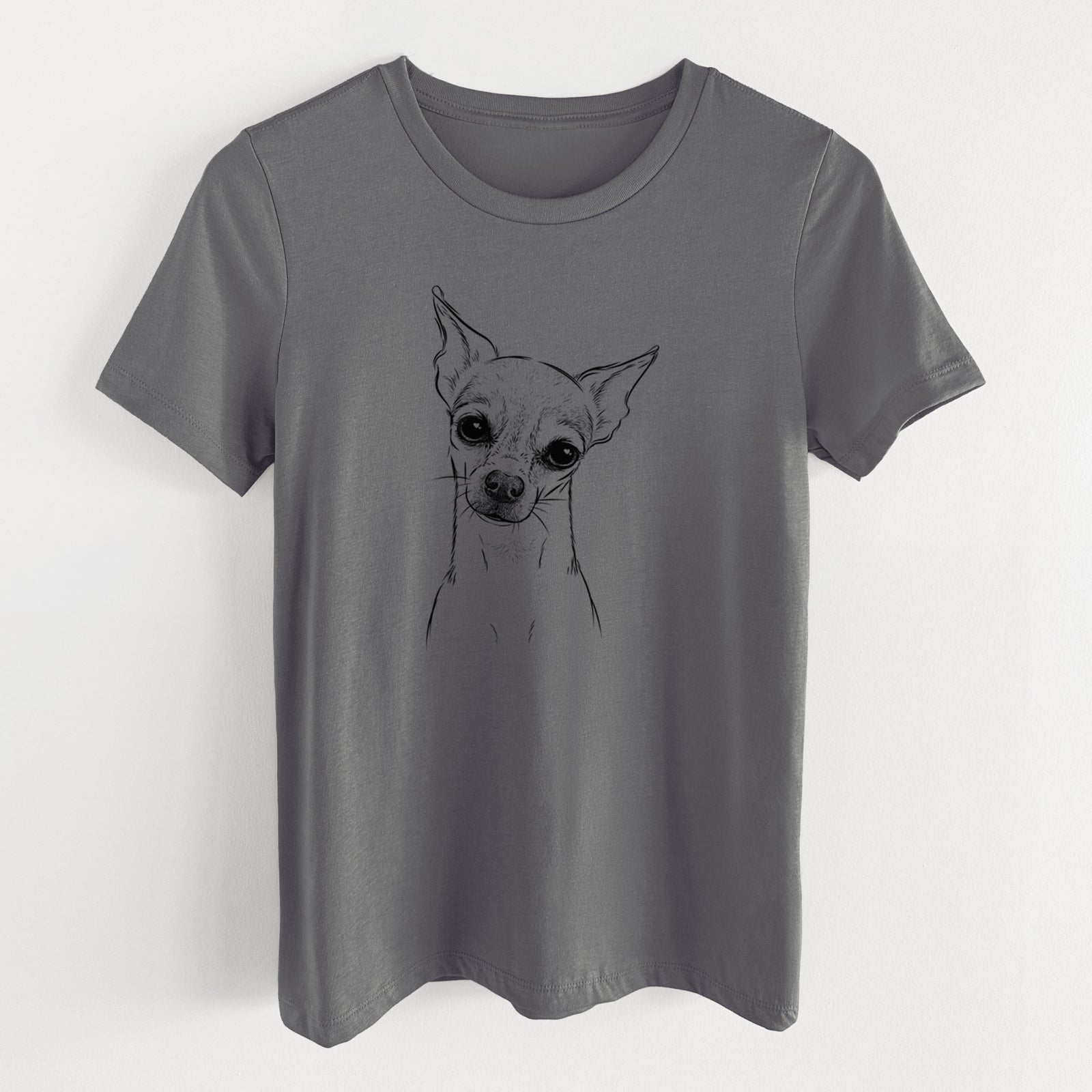 Bare Emee the Chihuahua - Women's Lightweight Relaxed Fit 100% Cotton Crewneck