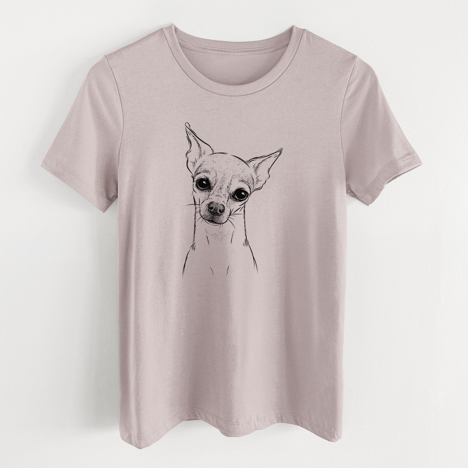 Bare Emee the Chihuahua - Women's Lightweight Relaxed Fit 100% Cotton Crewneck