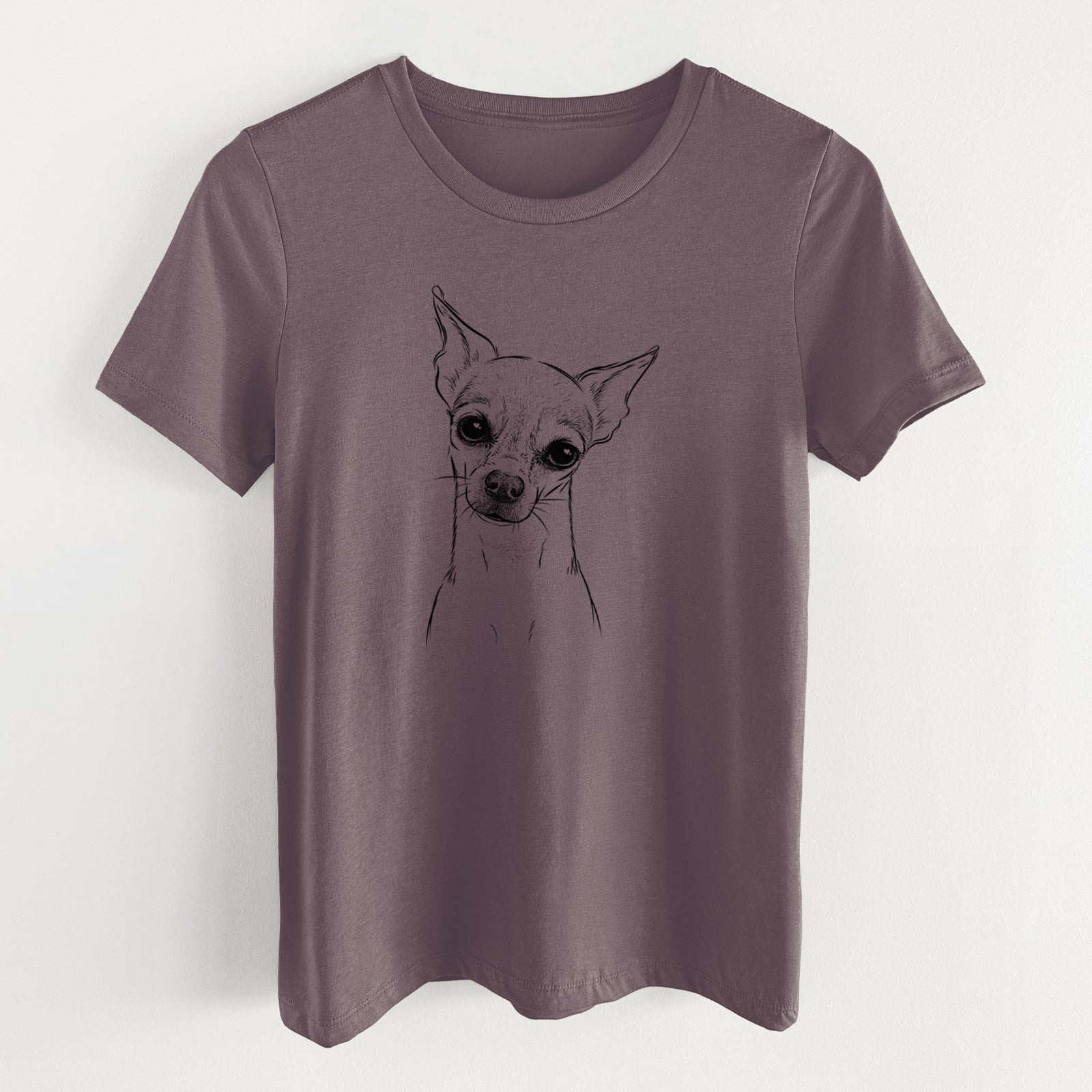 Bare Emee the Chihuahua - Women's Lightweight Relaxed Fit 100% Cotton Crewneck