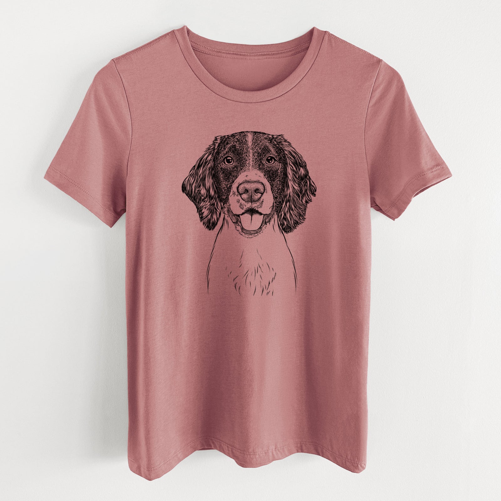 Bare Ever the English Springer Spaniel - Women's Lightweight Relaxed Fit 100% Cotton Crewneck