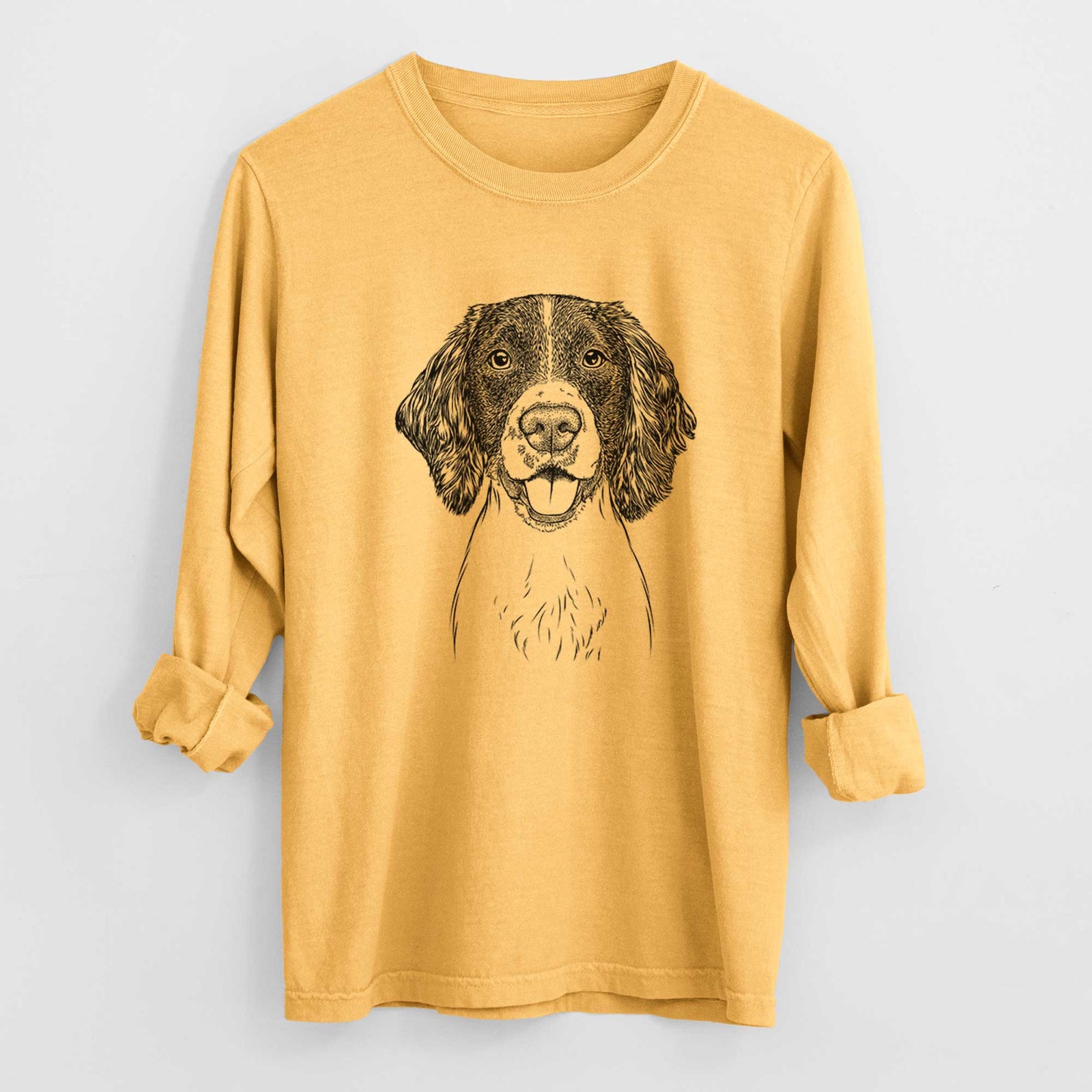 Bare Ever the English Springer Spaniel - Men's Heavyweight 100% Cotton Long Sleeve