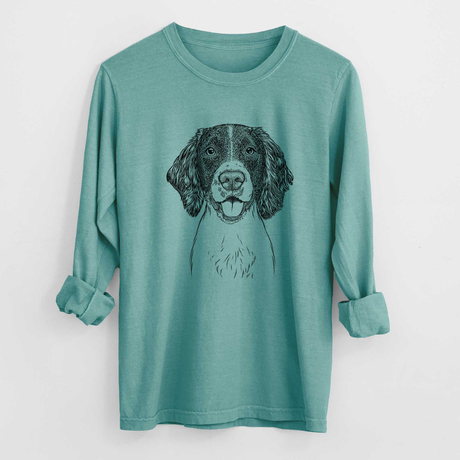 Bare Ever the English Springer Spaniel - Men's Heavyweight 100% Cotton Long Sleeve