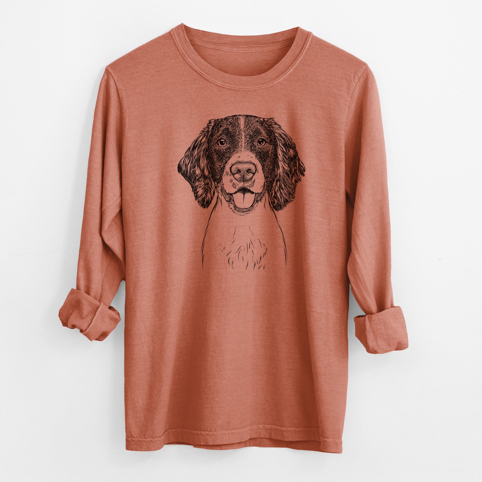 Bare Ever the English Springer Spaniel - Men's Heavyweight 100% Cotton Long Sleeve