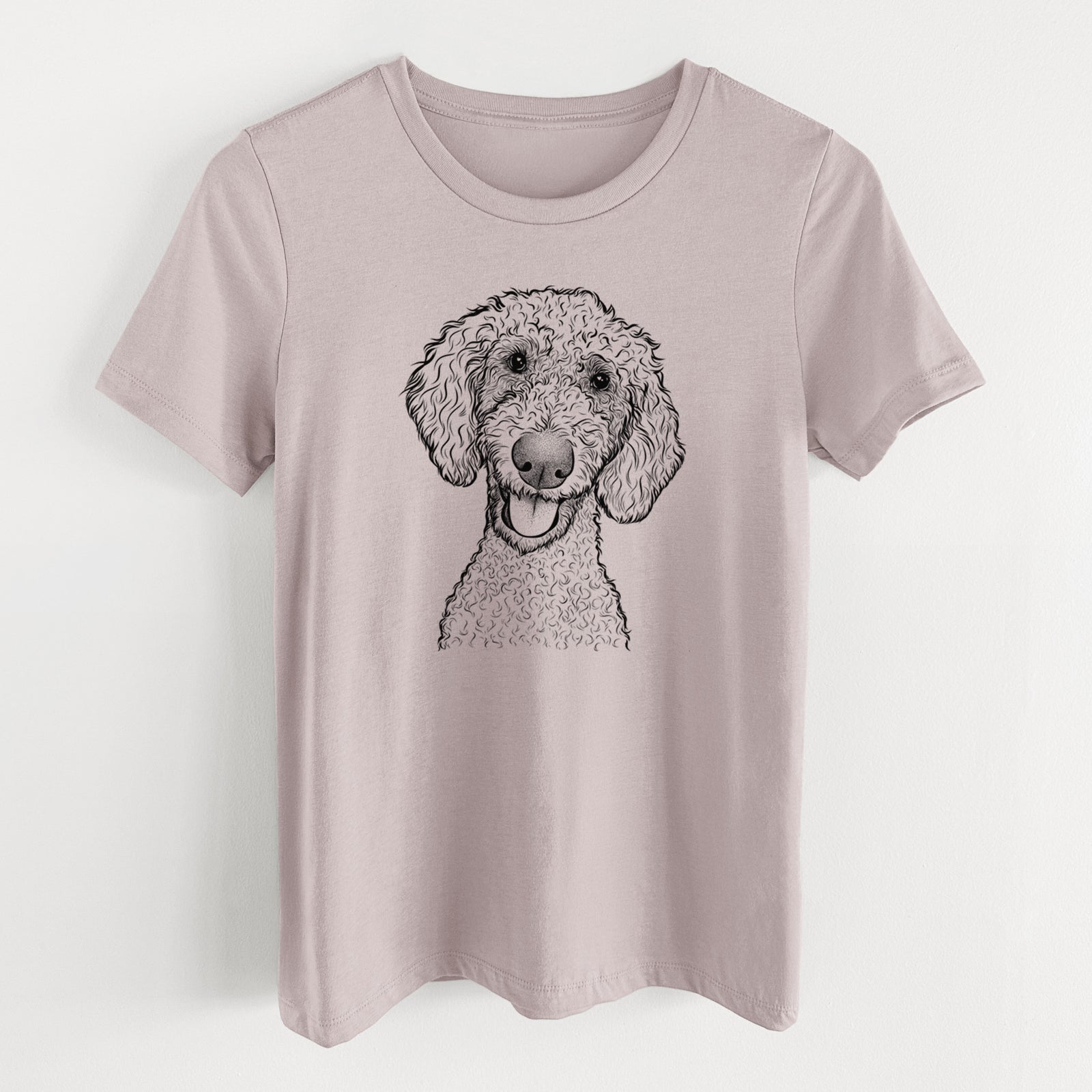 Bare Fenway the Goldendoodle - Women's Lightweight Relaxed Fit 100% Cotton Crewneck