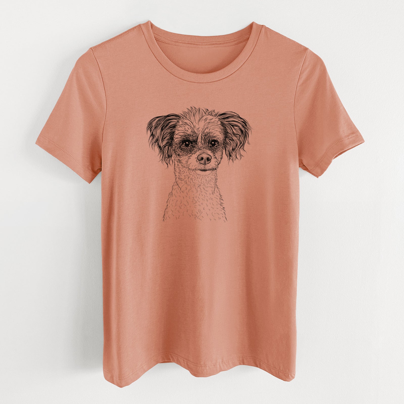 Bare Finley the Papillon Mix - Women's Lightweight Relaxed Fit 100% Cotton Crewneck