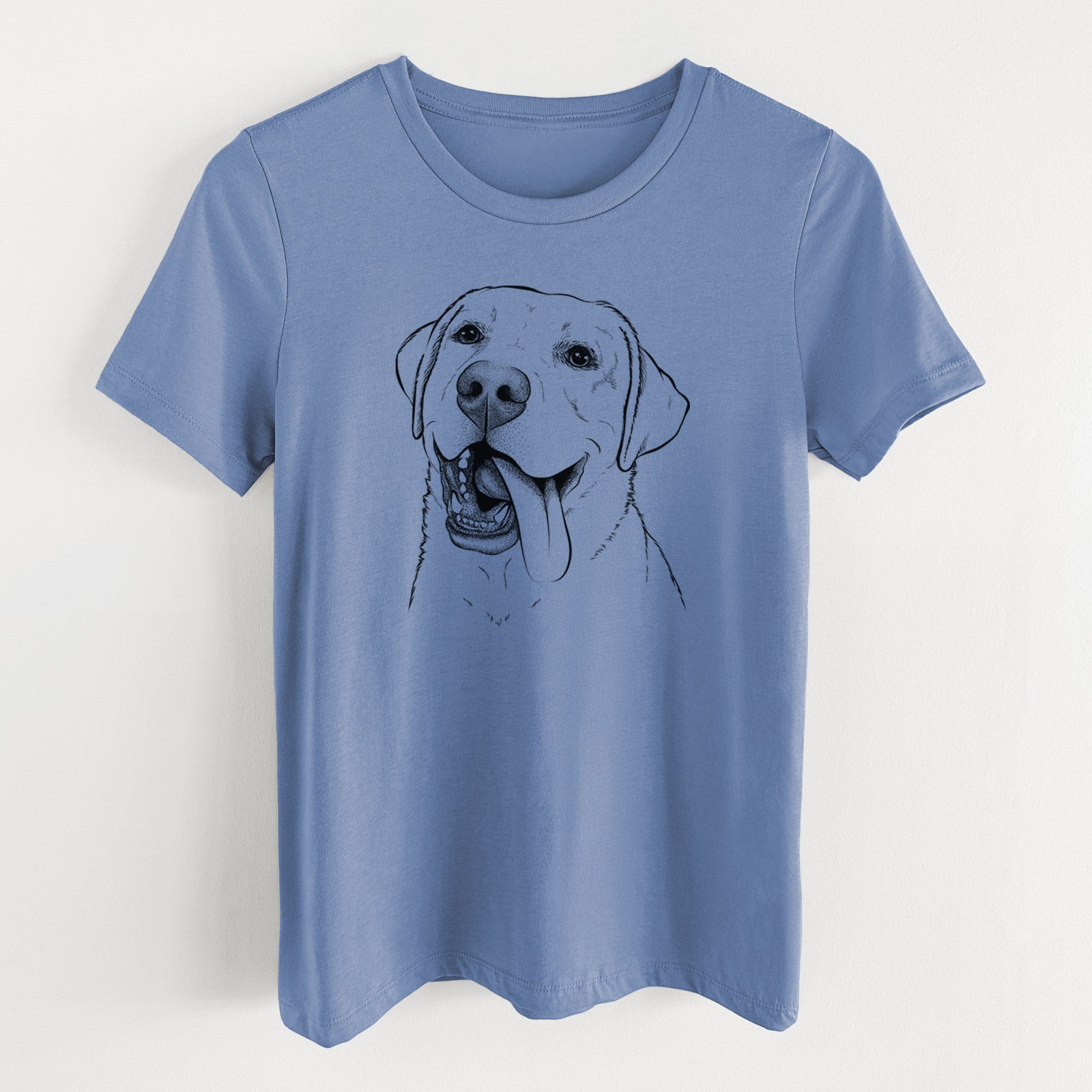 Bare Finn the Labrador Retriever - Women's Lightweight Relaxed Fit 100% Cotton Crewneck