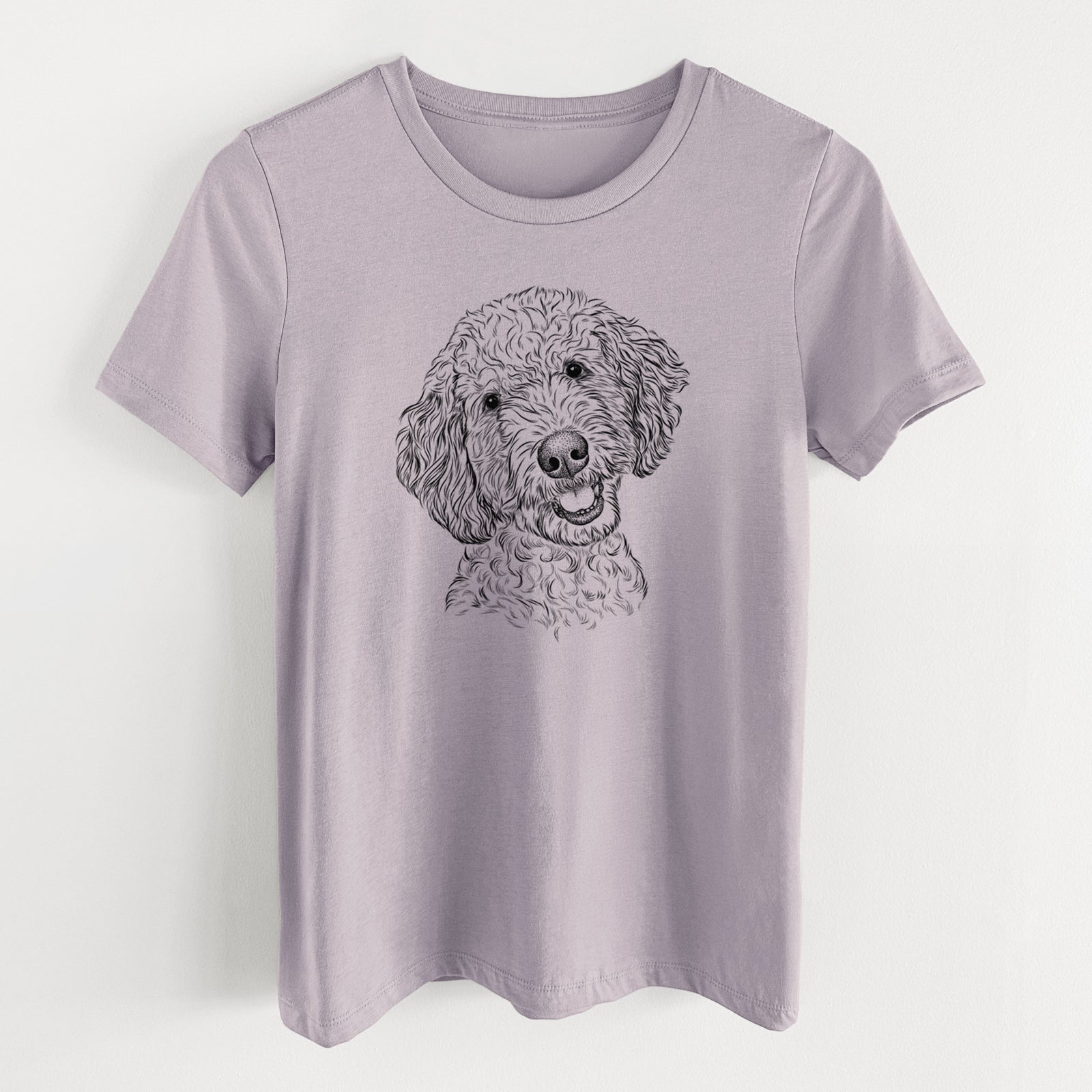 Bare Gizmo the Goldendoodle - Women's Lightweight Relaxed Fit 100% Cotton Crewneck