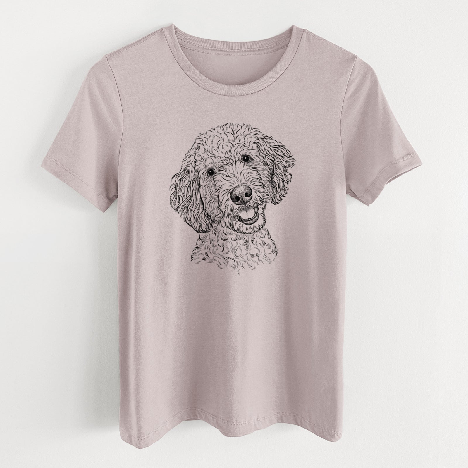 Bare Gizmo the Goldendoodle - Women's Lightweight Relaxed Fit 100% Cotton Crewneck