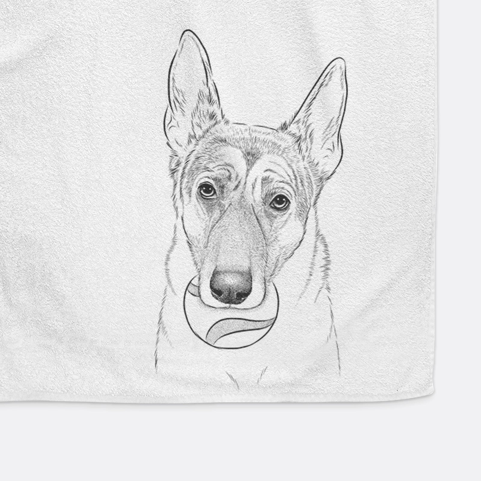 Greta the German Shepherd Premium Hand Towel