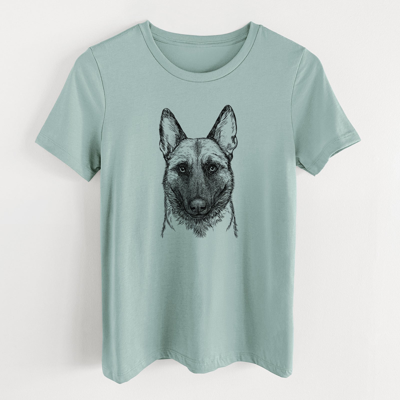 Bare Gunther the Belgian Malinois - Women's Lightweight Relaxed Fit 100% Cotton Crewneck