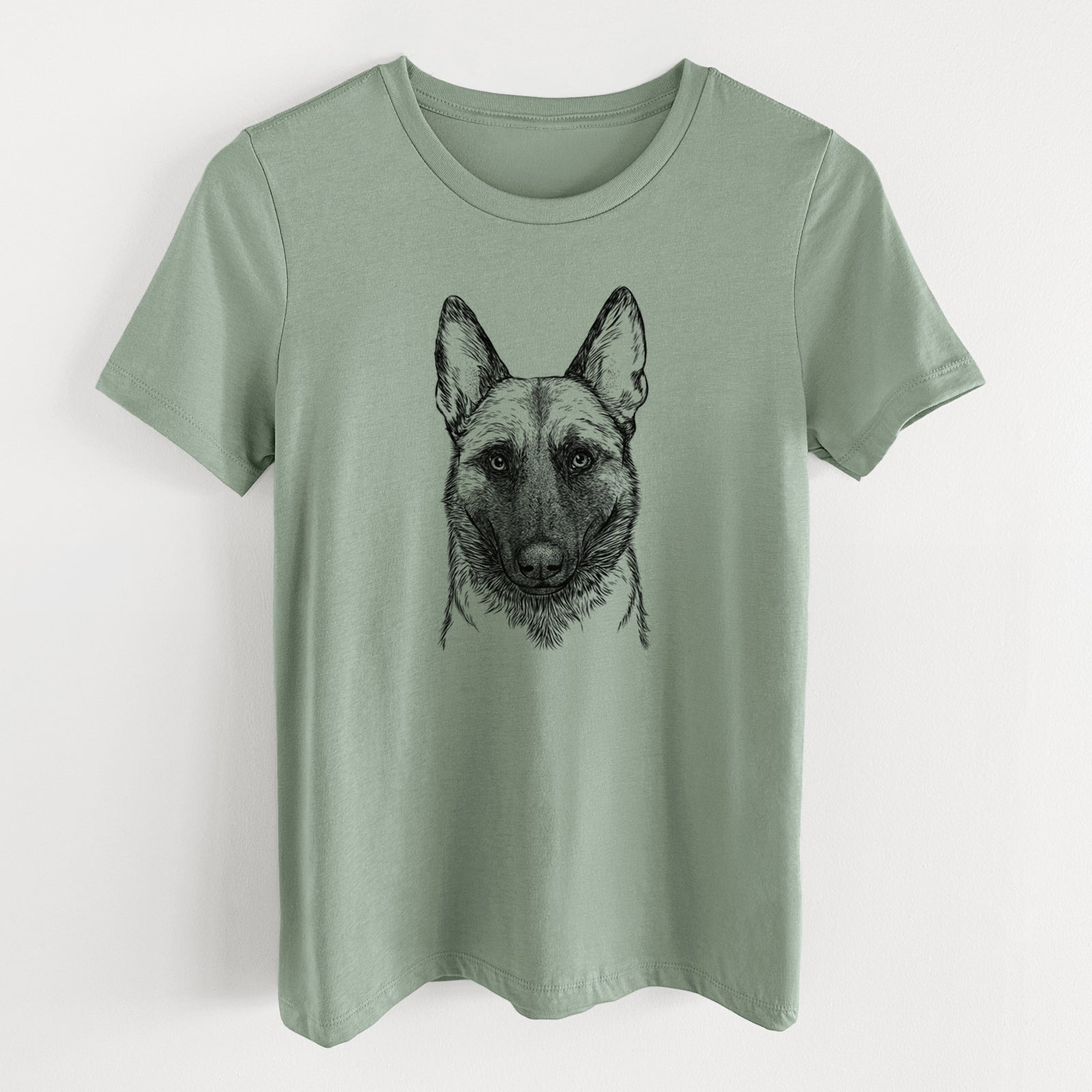Bare Gunther the Belgian Malinois - Women's Lightweight Relaxed Fit 100% Cotton Crewneck