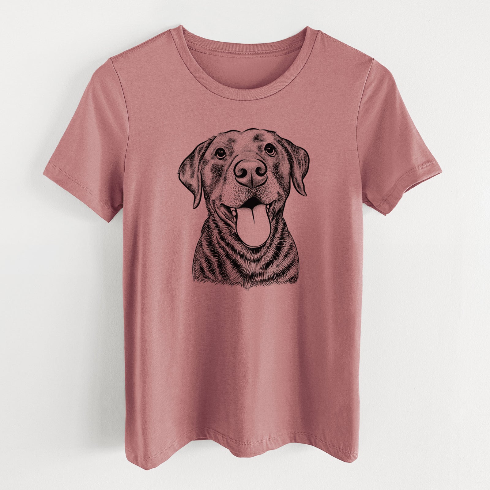 Bare Gwen the Labrador Retriever - Women's Lightweight Relaxed Fit 100% Cotton Crewneck