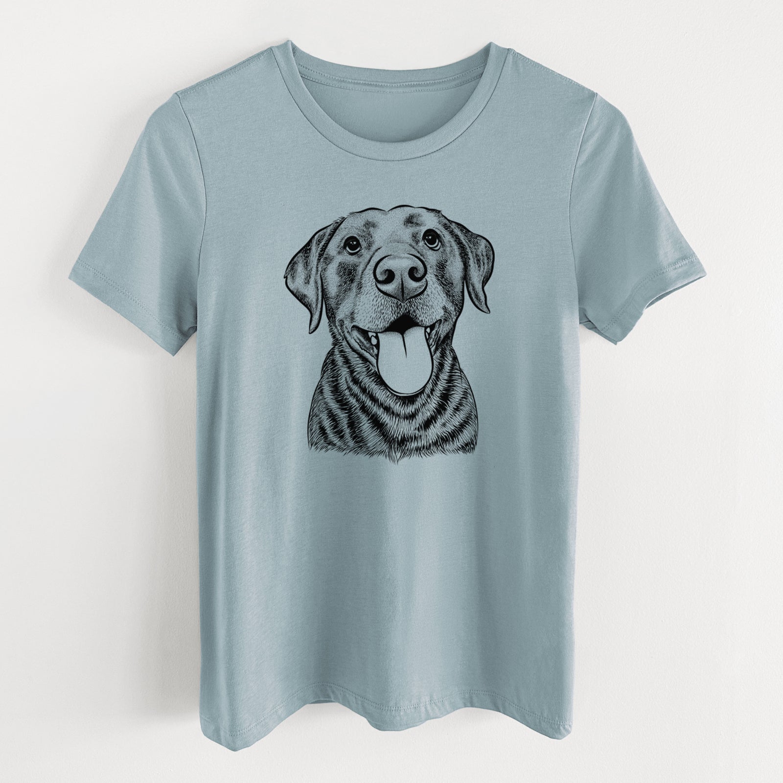 Bare Gwen the Labrador Retriever - Women's Lightweight Relaxed Fit 100% Cotton Crewneck