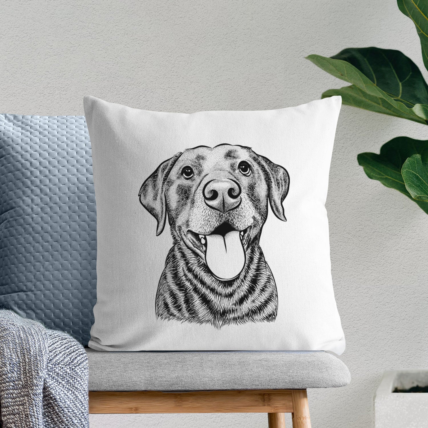 Gwen the Labrador Retriever - Throw Pillow Cover