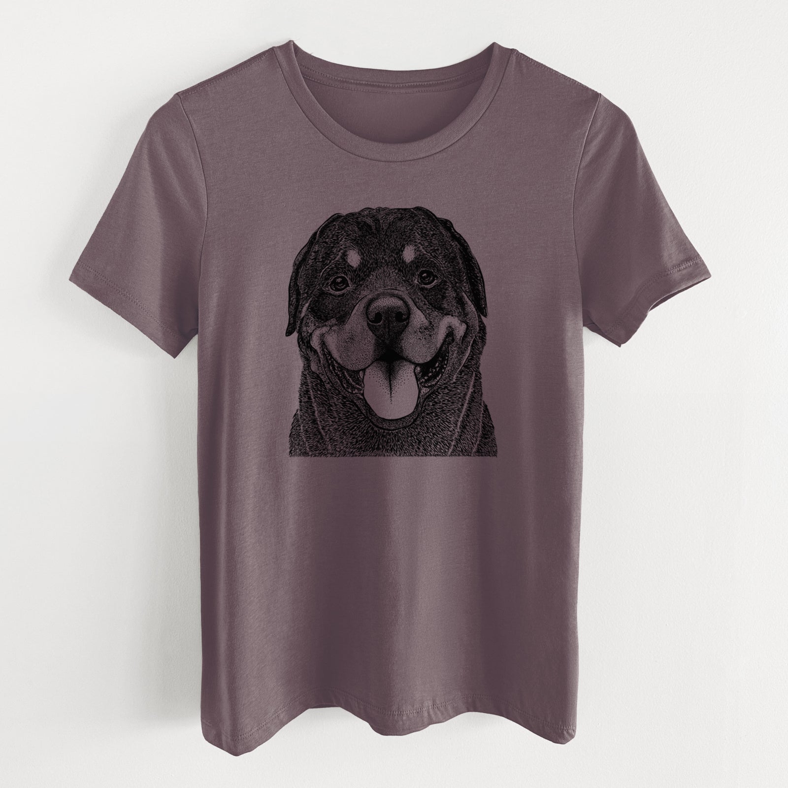 Bare Hagan the Rottweiler - Women's Lightweight Relaxed Fit 100% Cotton Crewneck