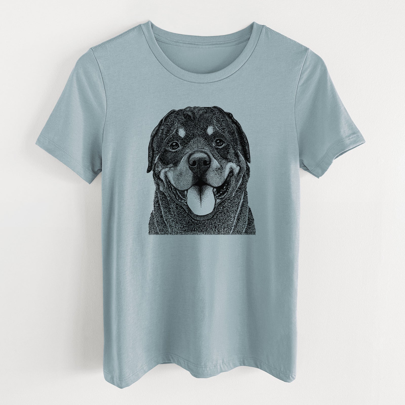 Bare Hagan the Rottweiler - Women's Lightweight Relaxed Fit 100% Cotton Crewneck