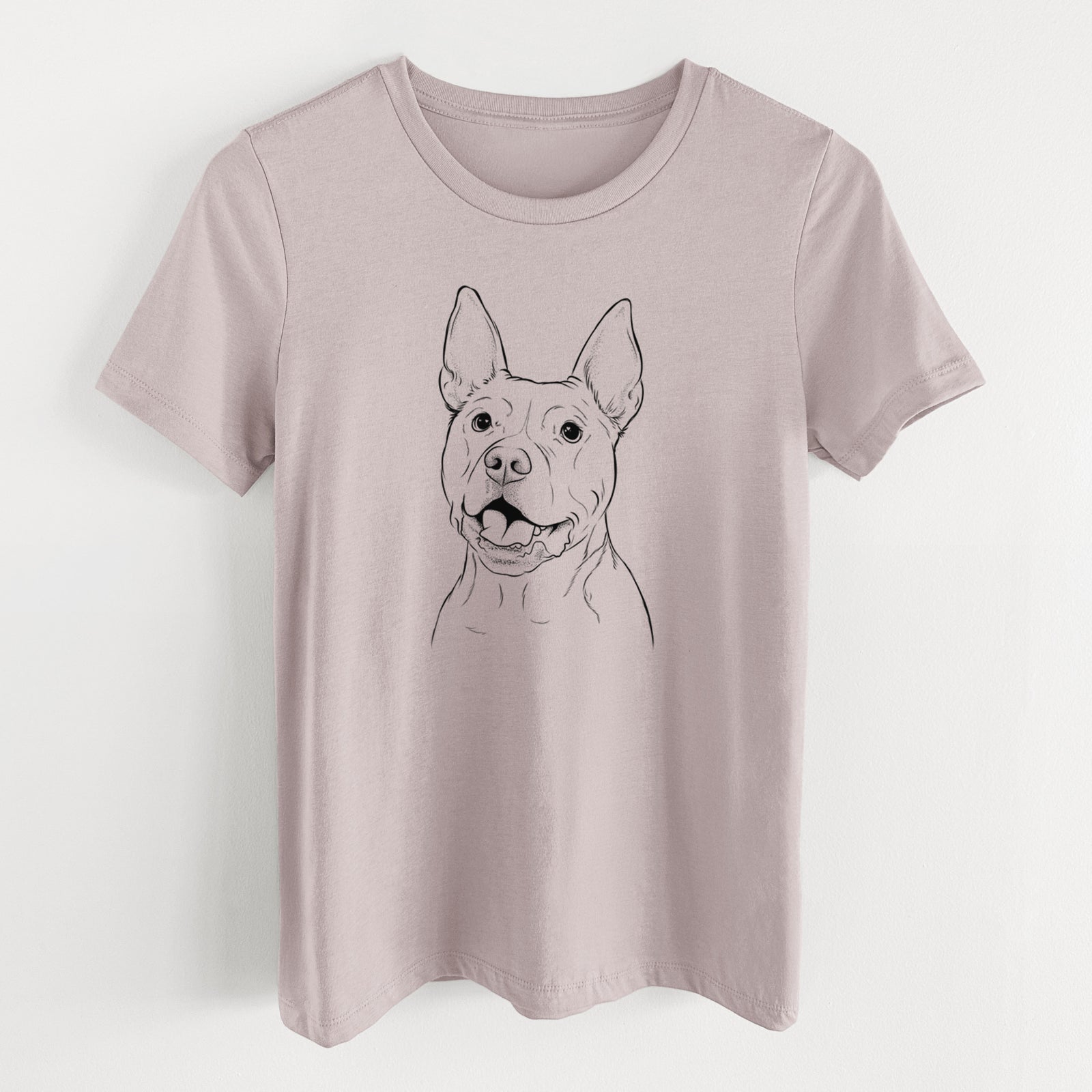 Bare Harley the Pitbull - Women's Lightweight Relaxed Fit 100% Cotton Crewneck