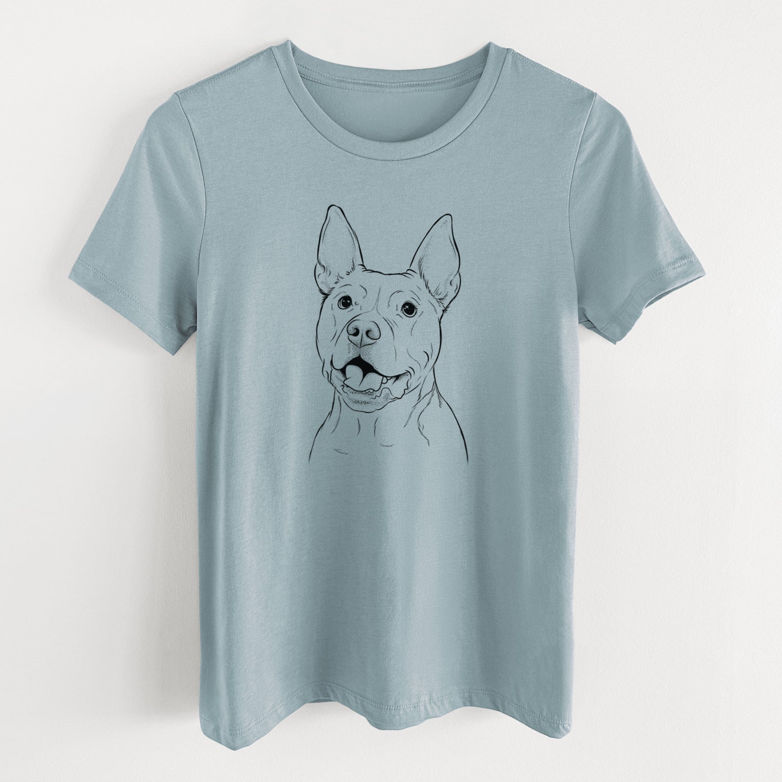 Bare Harley the Pitbull - Women's Lightweight Relaxed Fit 100% Cotton Crewneck