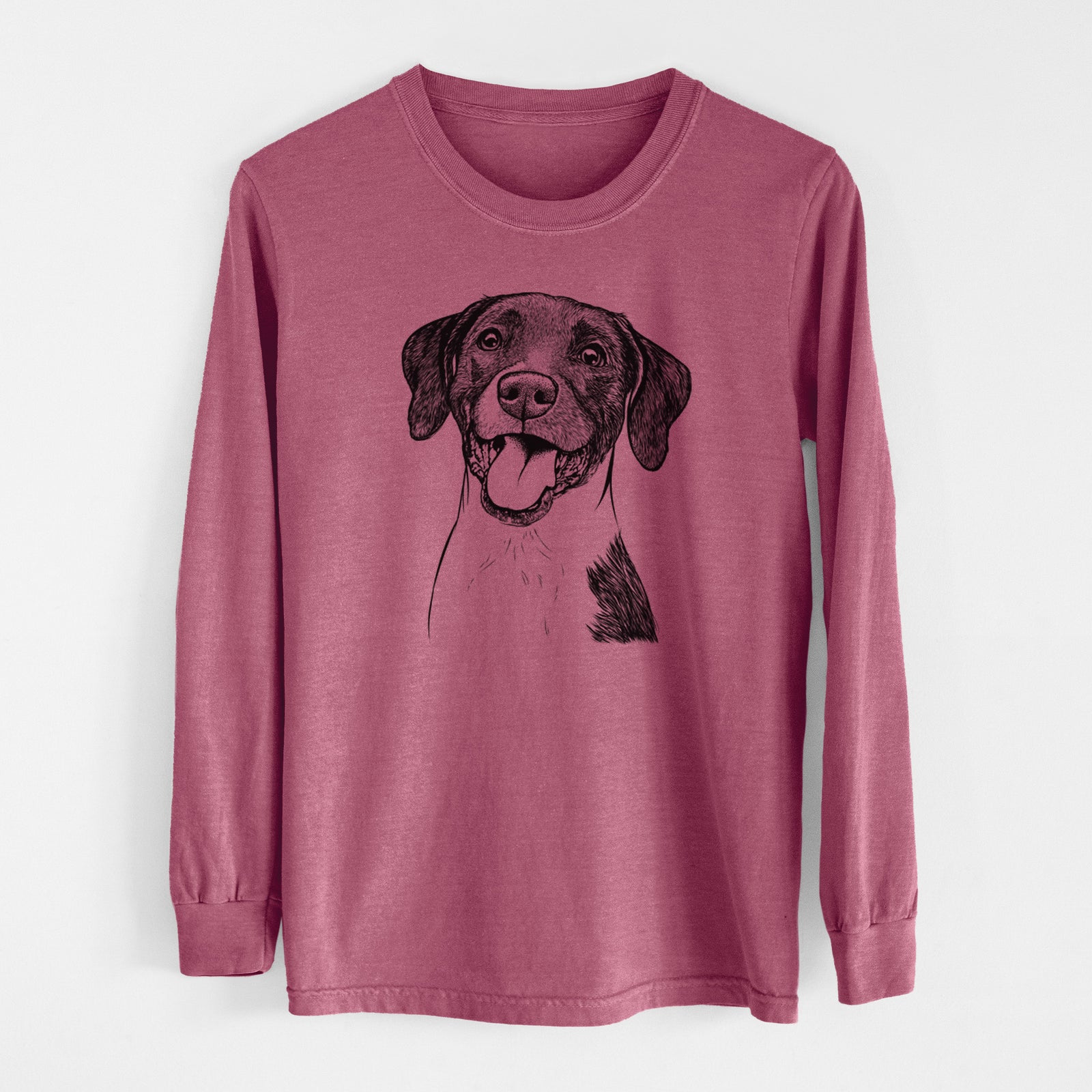 Bare Harper the Mixed Breed - Men's Heavyweight 100% Cotton Long Sleeve
