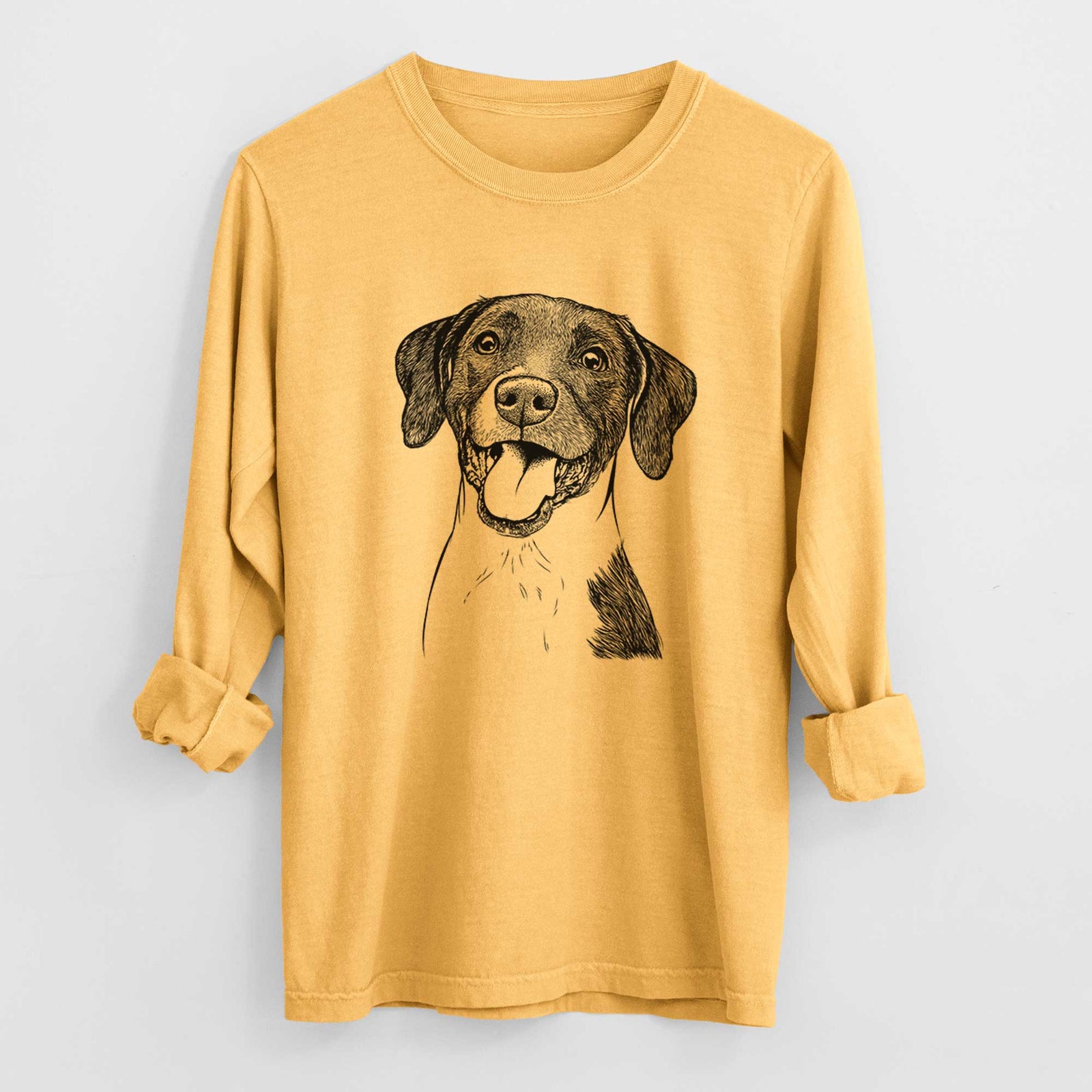 Bare Harper the Mixed Breed - Men's Heavyweight 100% Cotton Long Sleeve