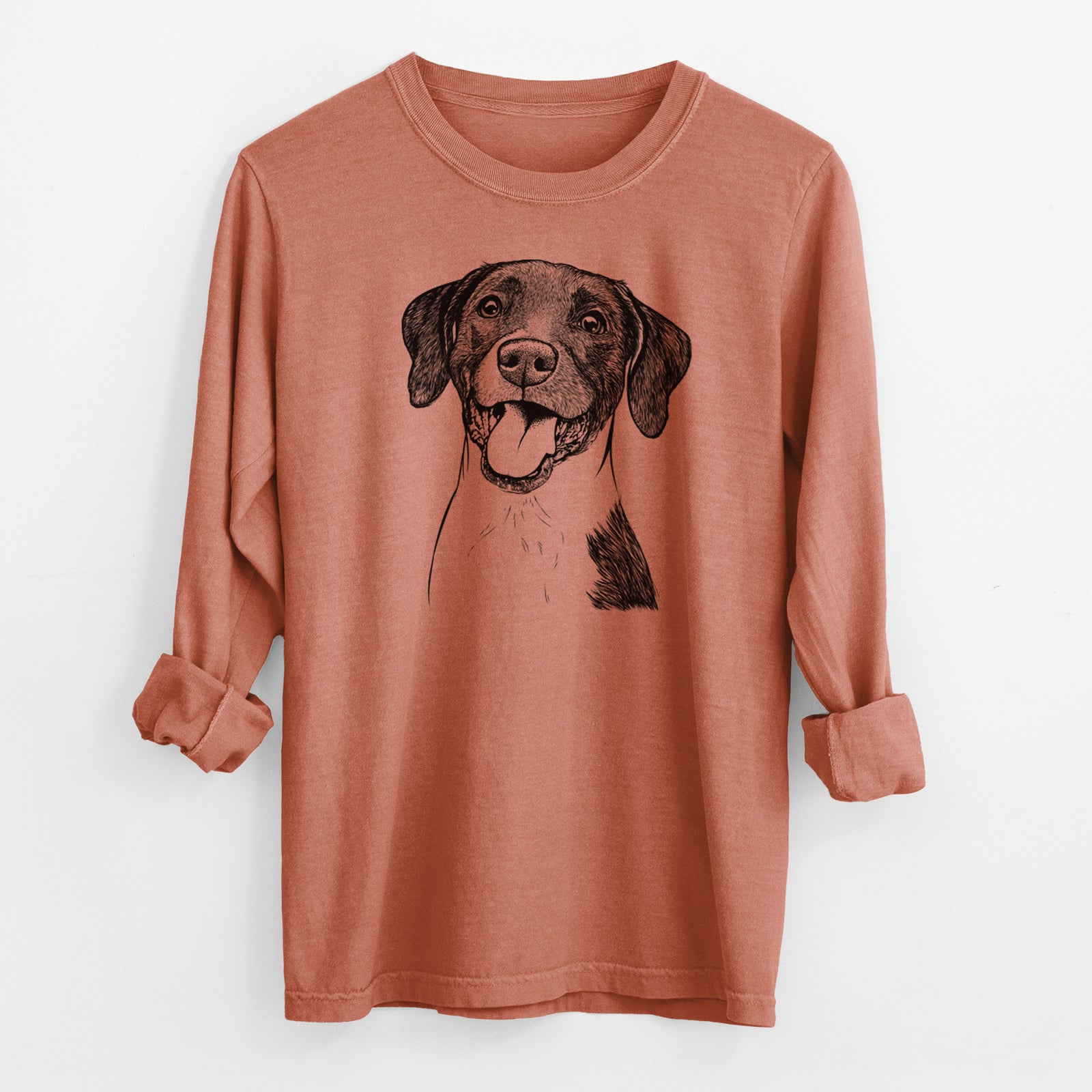 Bare Harper the Mixed Breed - Men's Heavyweight 100% Cotton Long Sleeve