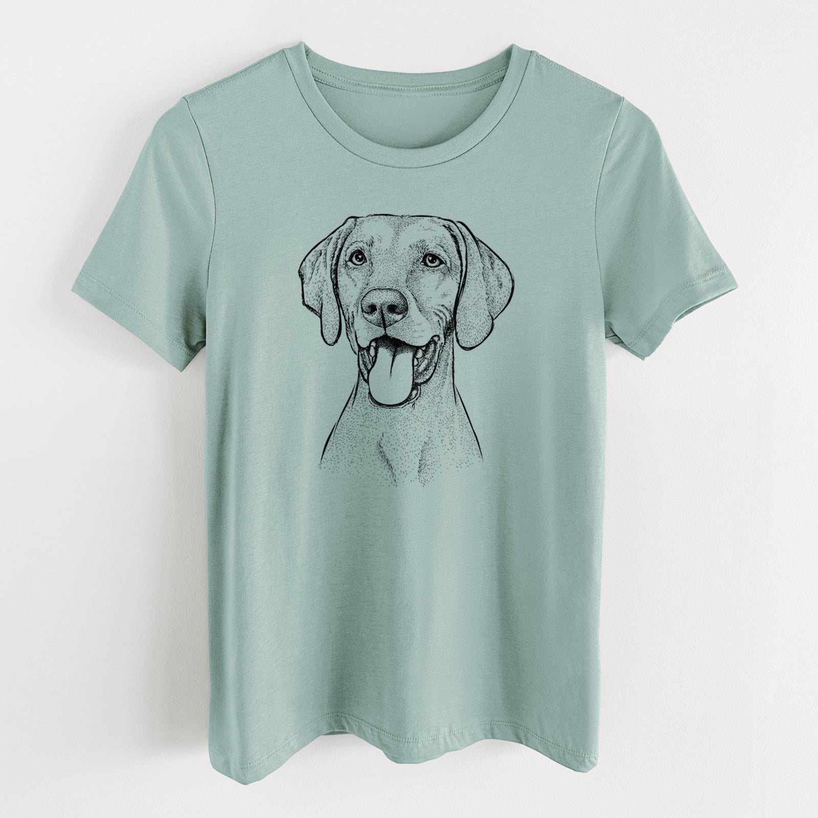 Bare Harper the Vizsla - Women's Lightweight Relaxed Fit 100% Cotton Crewneck