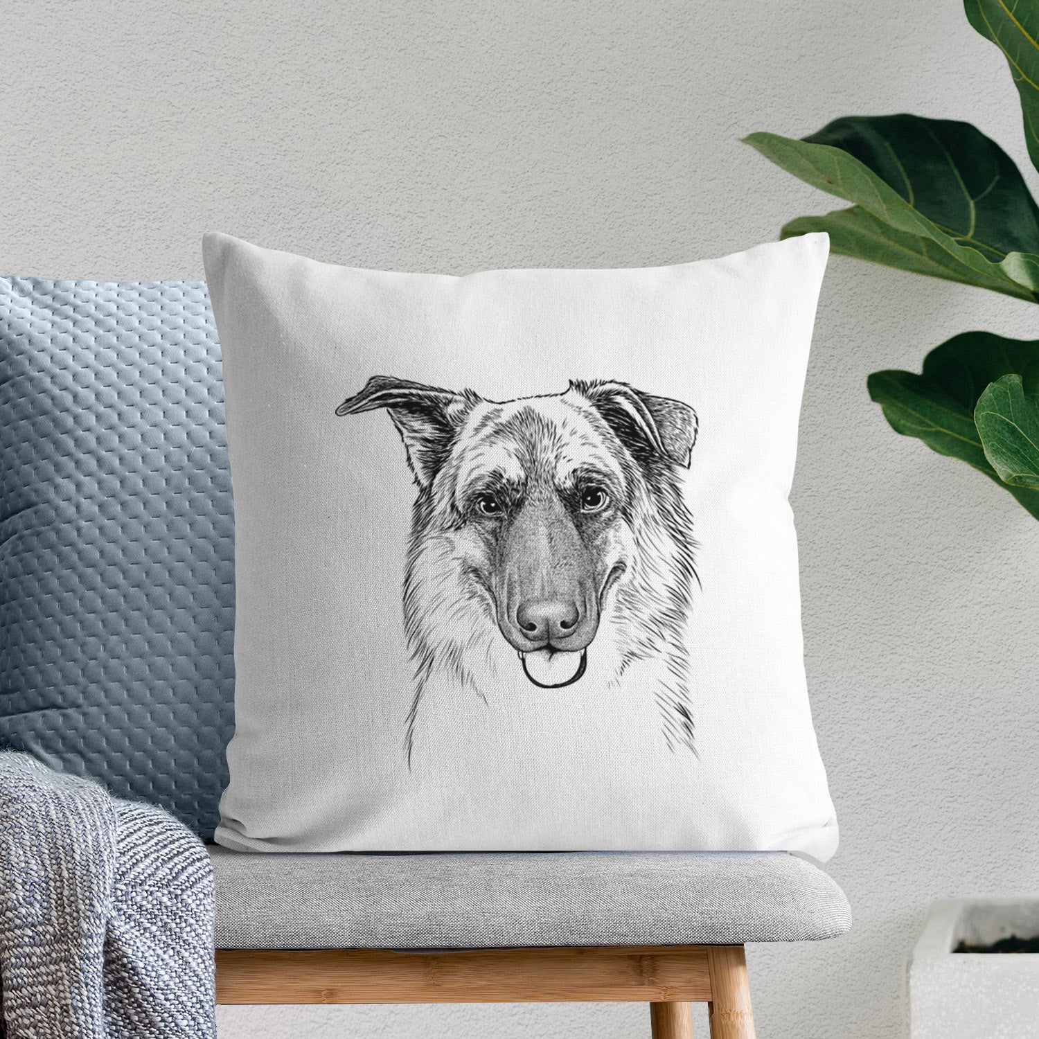 Henry the German Shepherd - Throw Pillow Cover