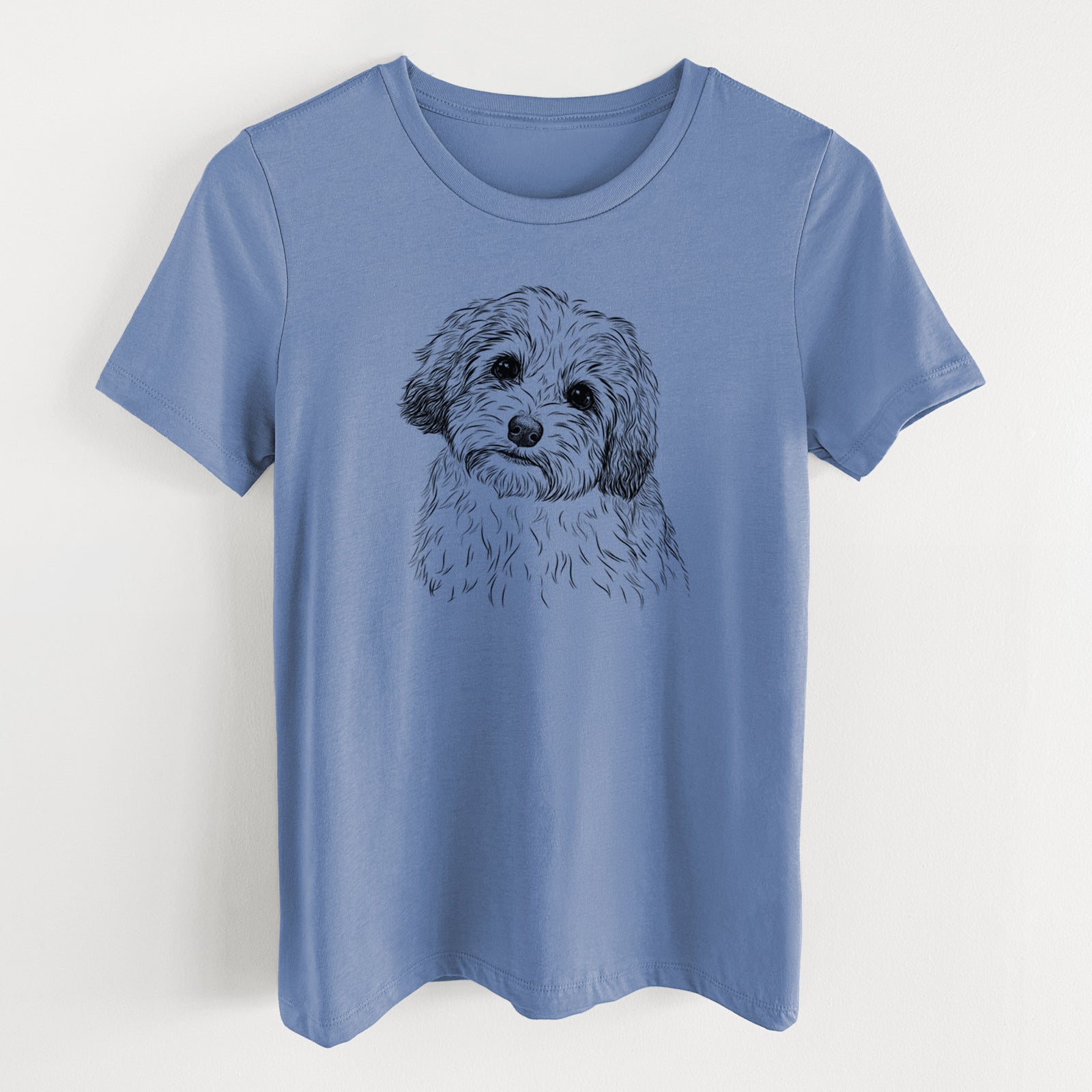 Bare Henry the Havanese - Women's Lightweight Relaxed Fit 100% Cotton Crewneck
