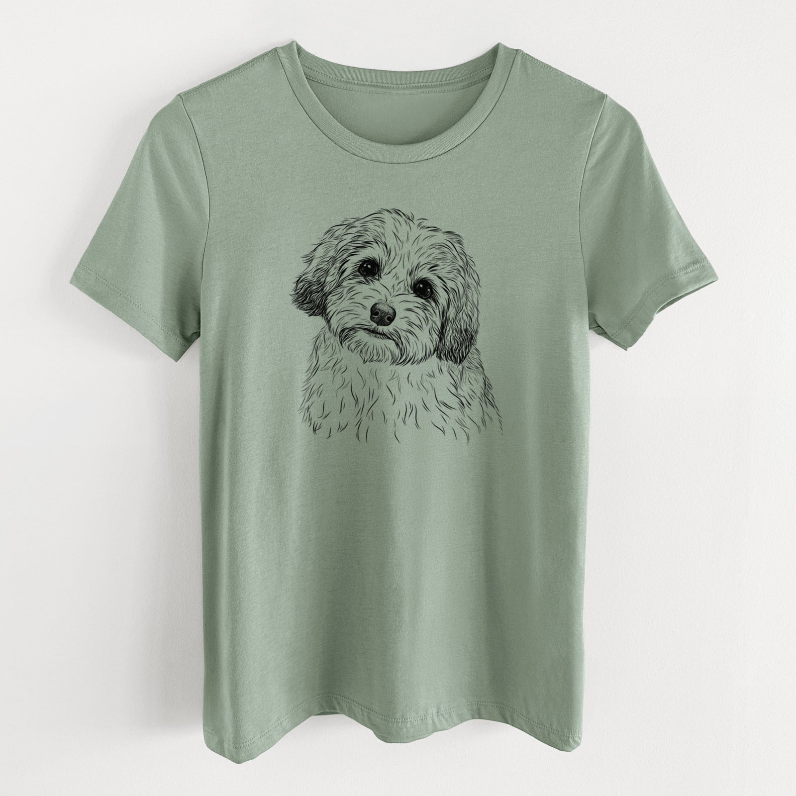 Bare Henry the Havanese - Women's Lightweight Relaxed Fit 100% Cotton Crewneck