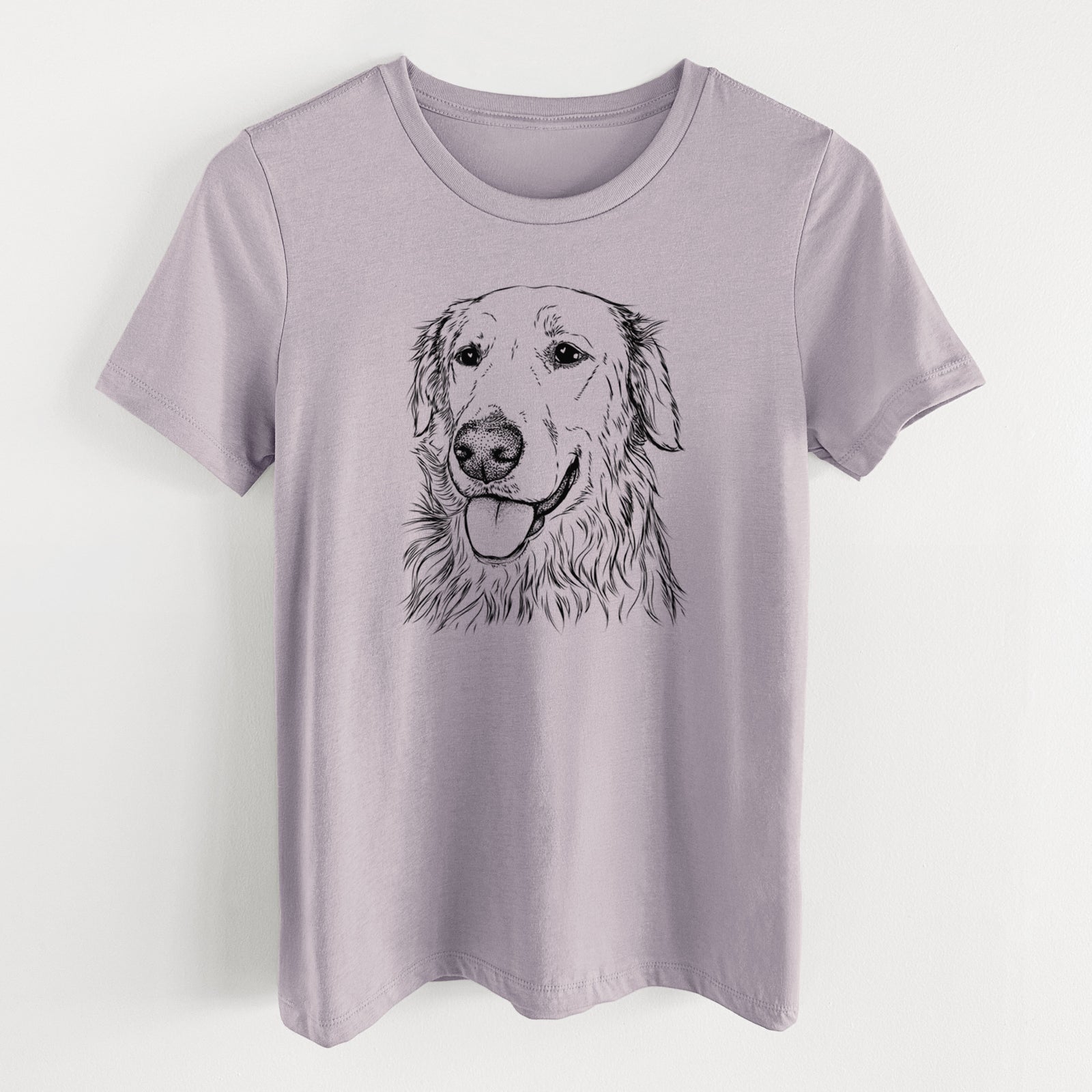 Bare Hopper the Golden Retriever - Women's Lightweight Relaxed Fit 100% Cotton Crewneck