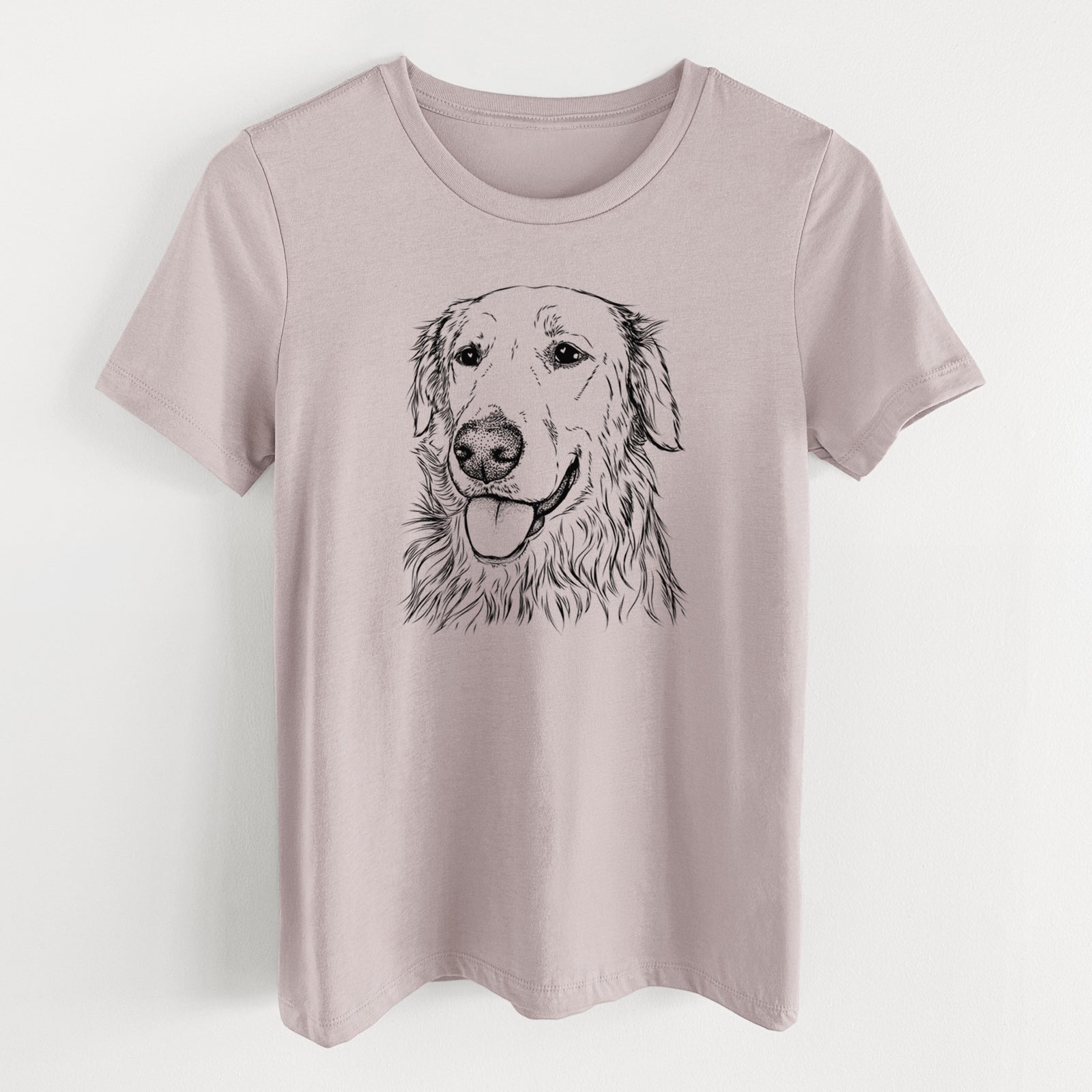 Bare Hopper the Golden Retriever - Women's Lightweight Relaxed Fit 100% Cotton Crewneck