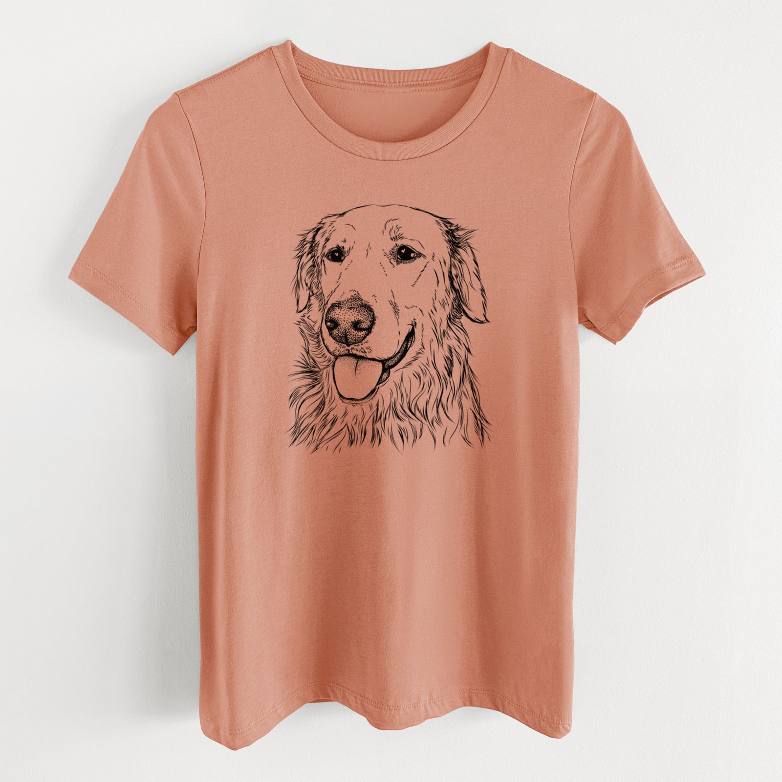 Bare Hopper the Golden Retriever - Women's Lightweight Relaxed Fit 100% Cotton Crewneck