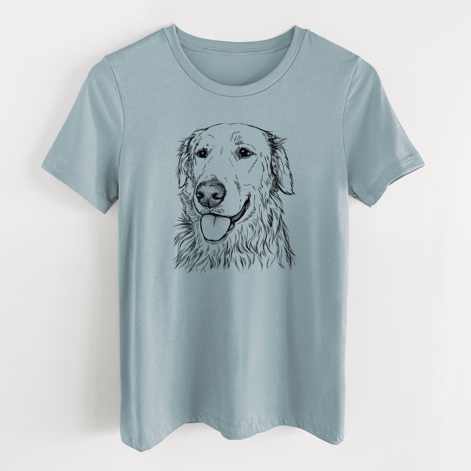 Bare Hopper the Golden Retriever - Women's Lightweight Relaxed Fit 100% Cotton Crewneck